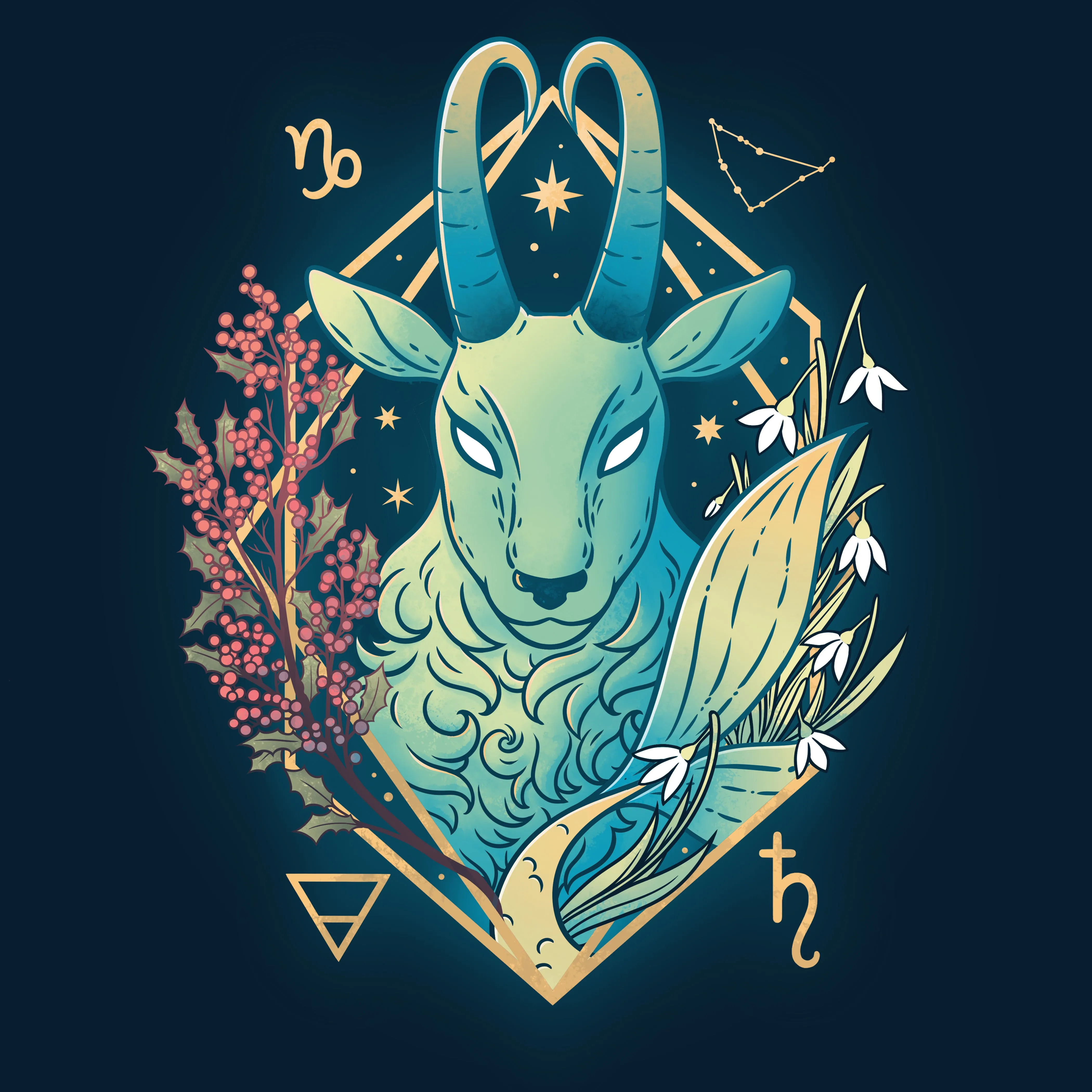 Capricorn Zodiac sold by Teeturtle
