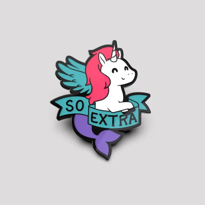 So Extra Pin sold by Teeturtle