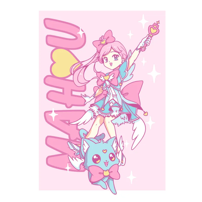 Mahou Shoujo & Cat sold by Teeturtle