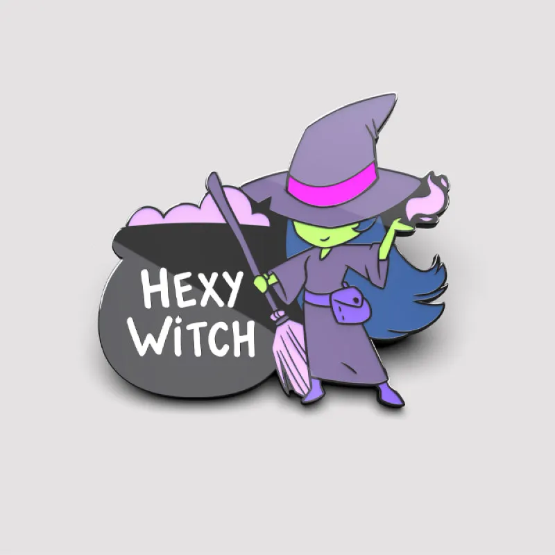 Hexy Witch Pin sold by Teeturtle