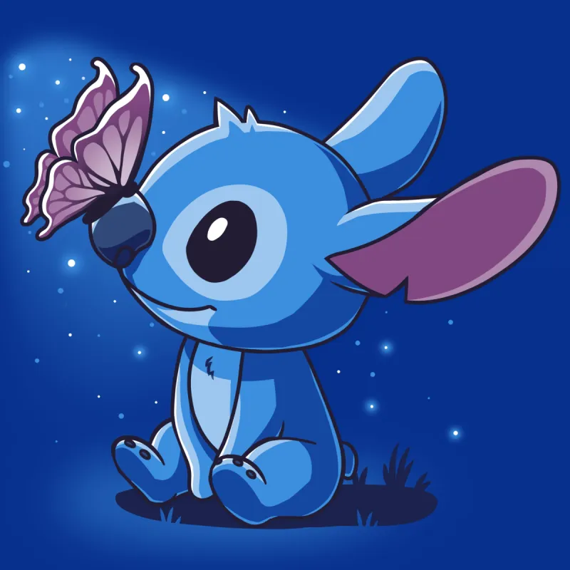 Butterfly Kisses (Stitch) sold by Teeturtle