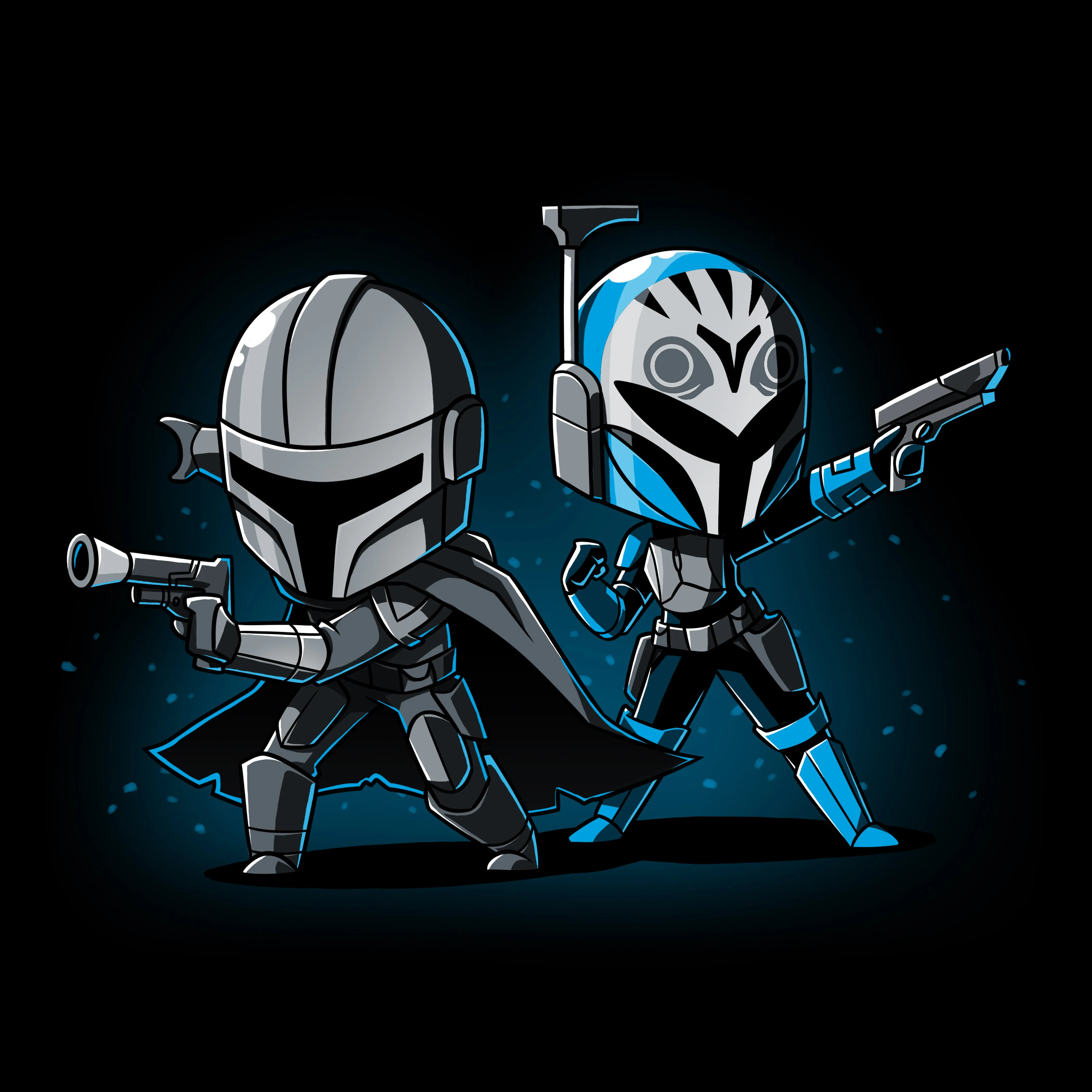 Mando and Bo Katan sold by Teeturtle