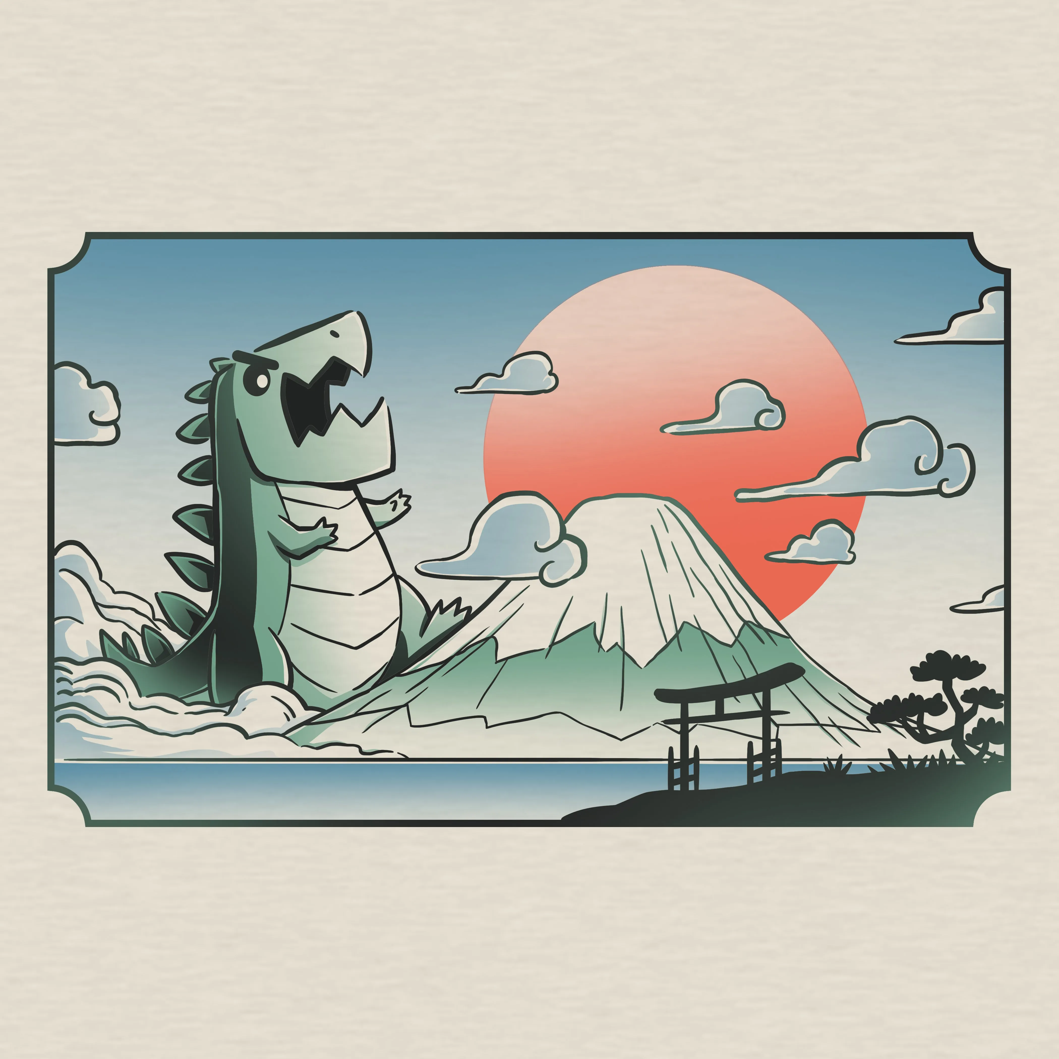 Monster of Mount Fuji sold by Teeturtle