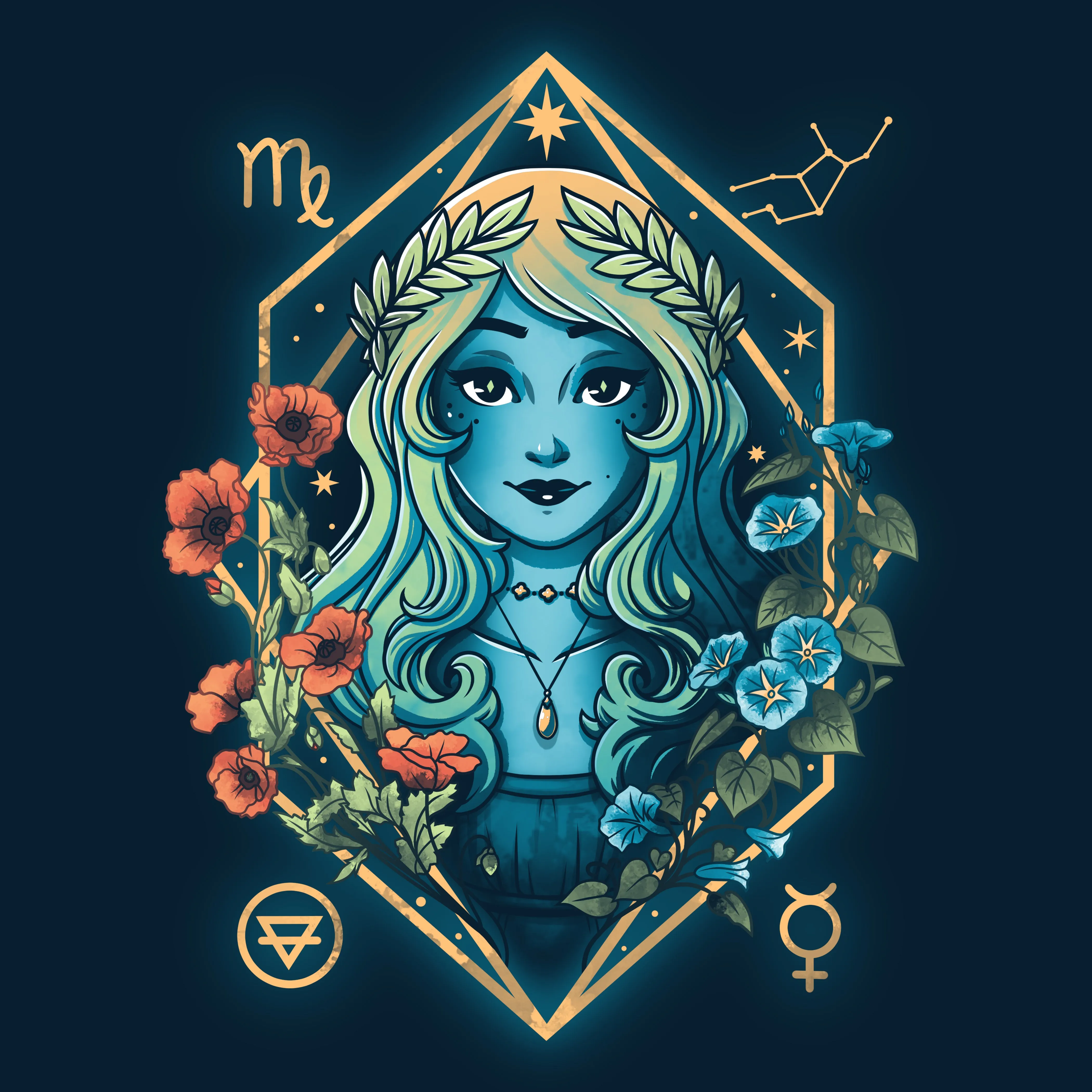 Virgo Zodiac sold by Teeturtle