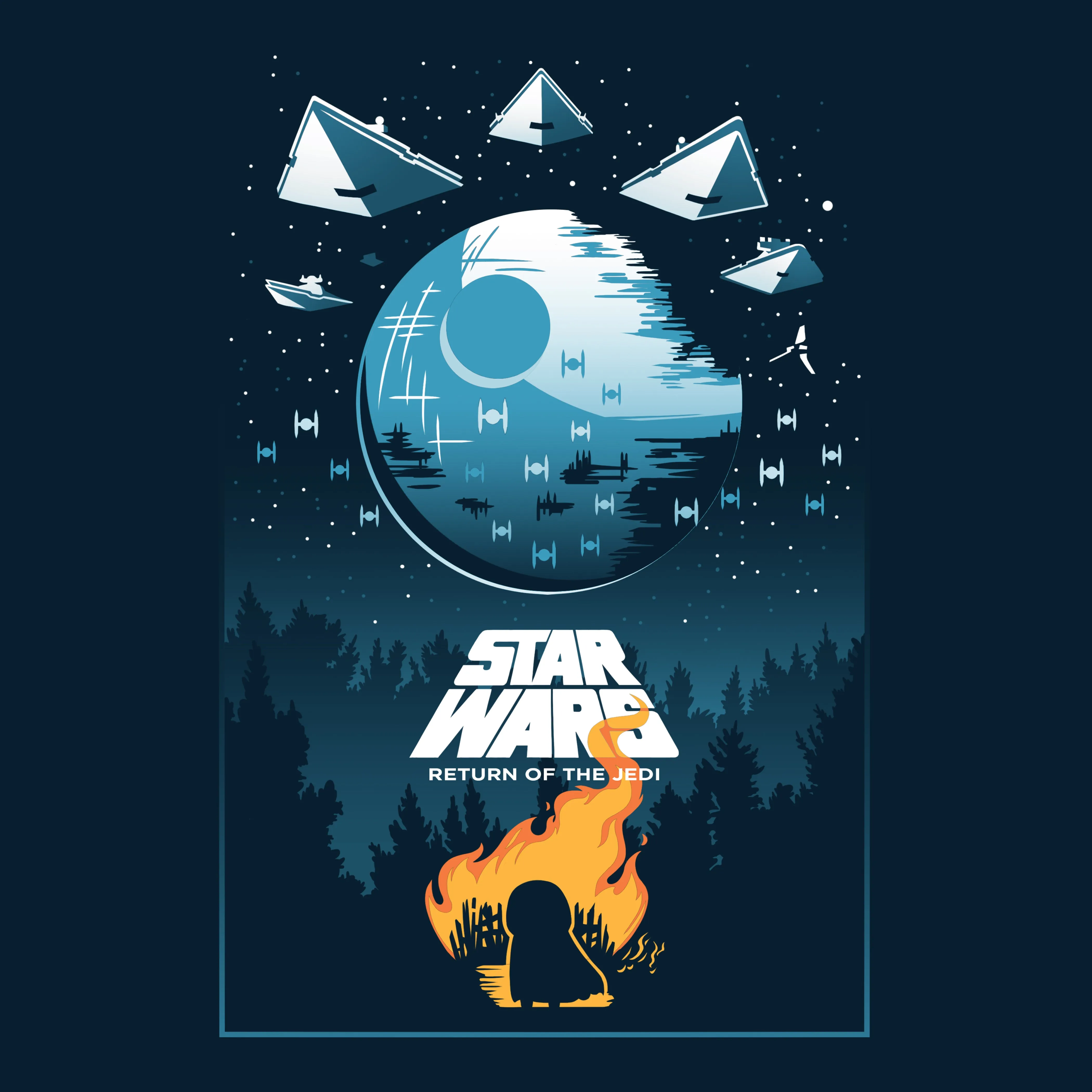 Return Of The Jedi Death Star Poster sold by Teeturtle