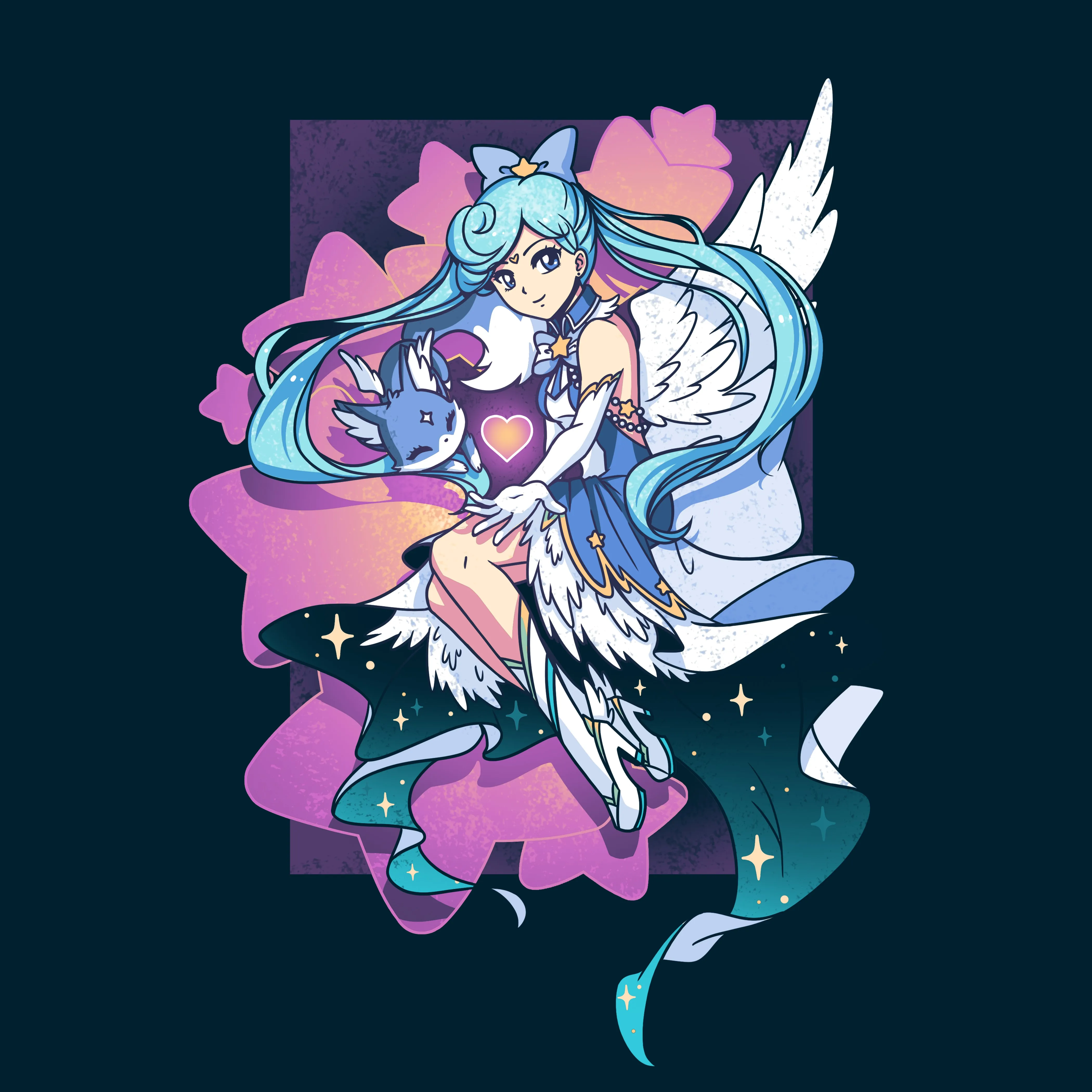 Mahou Shoujo & Fox sold by Teeturtle