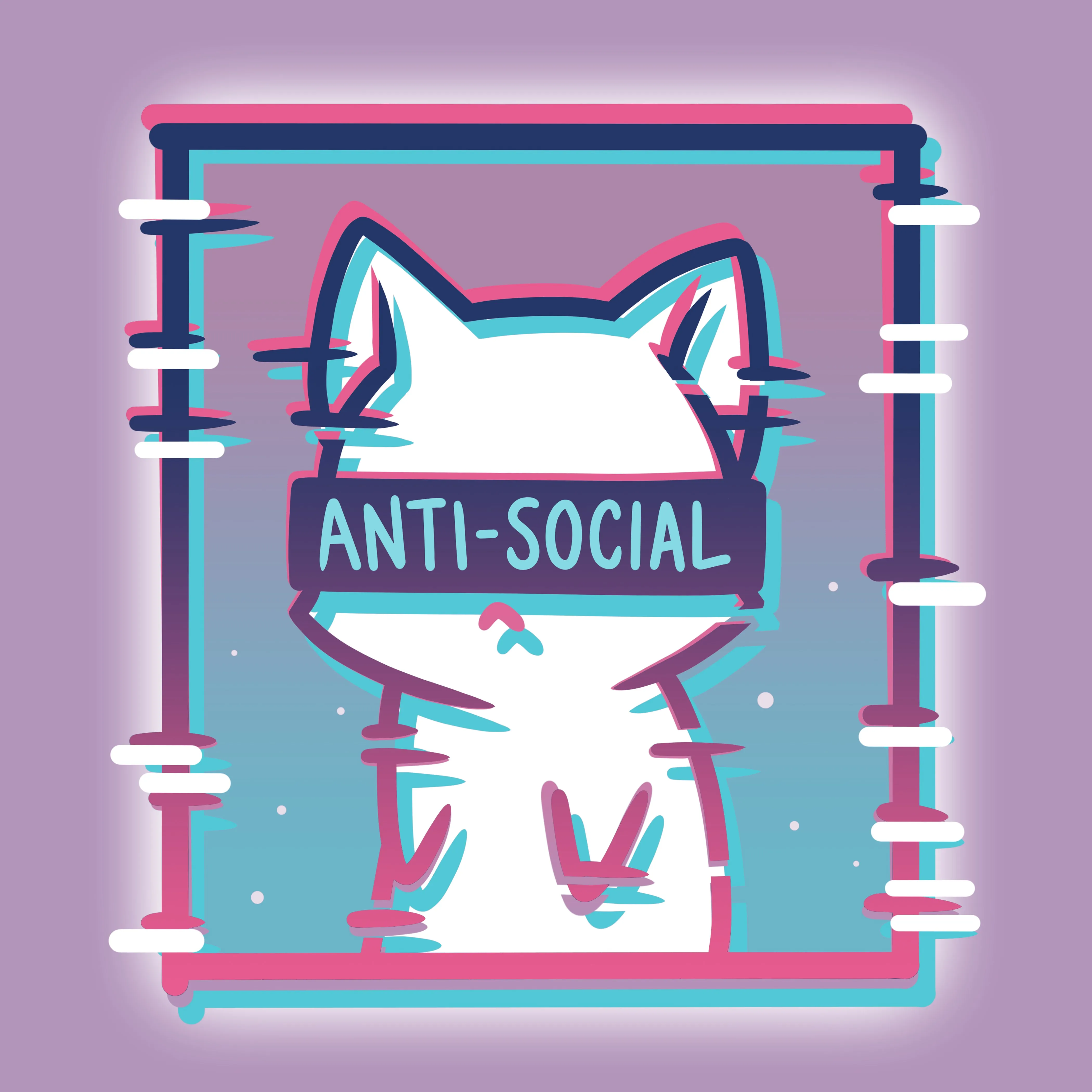 Anti-Social Cat sold by Teeturtle