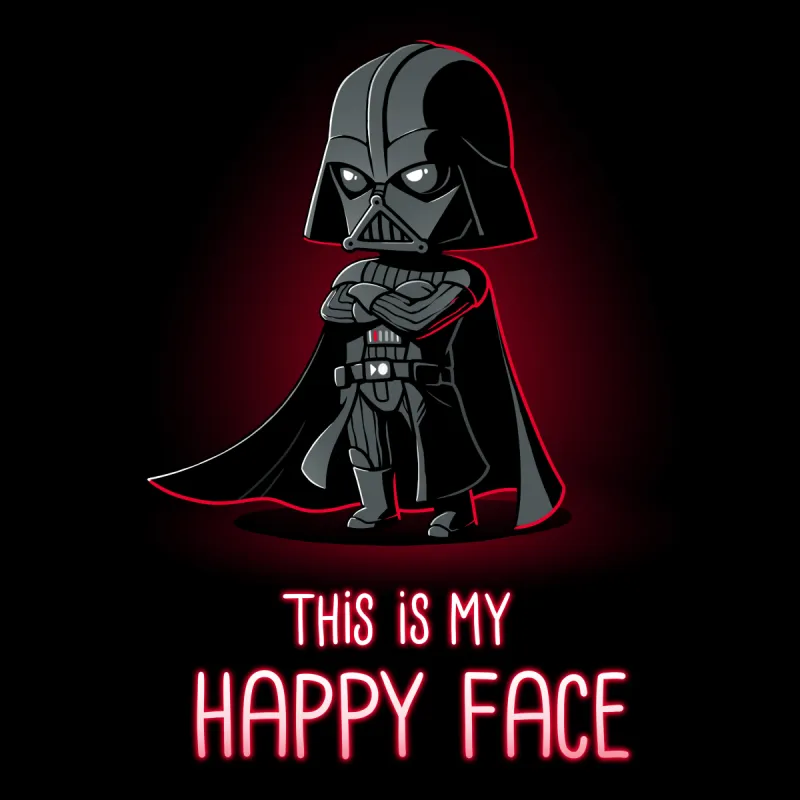 This Is My Happy Face (Darth Vader) sold by Teeturtle