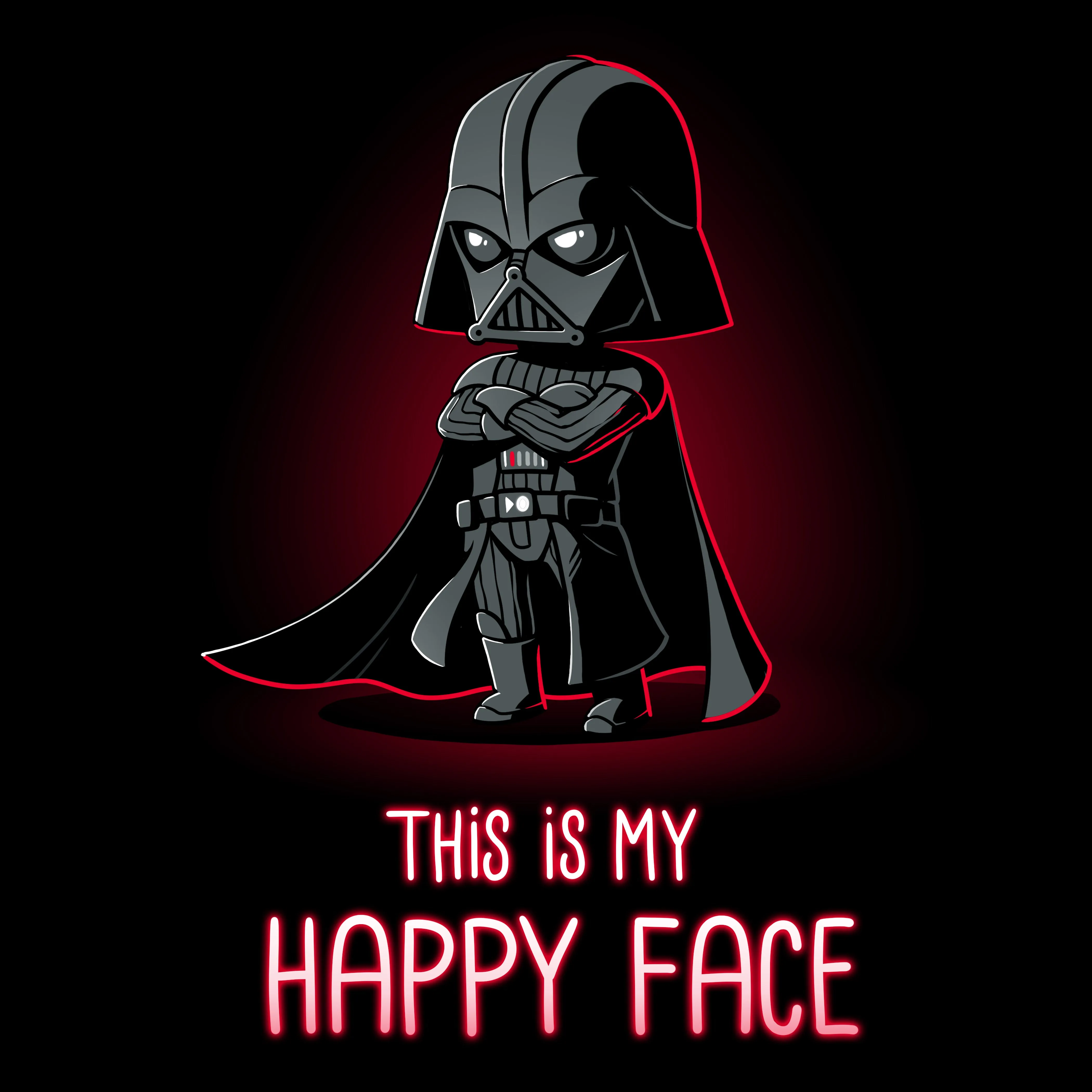 This Is My Happy Face (Darth Vader) sold by Teeturtle