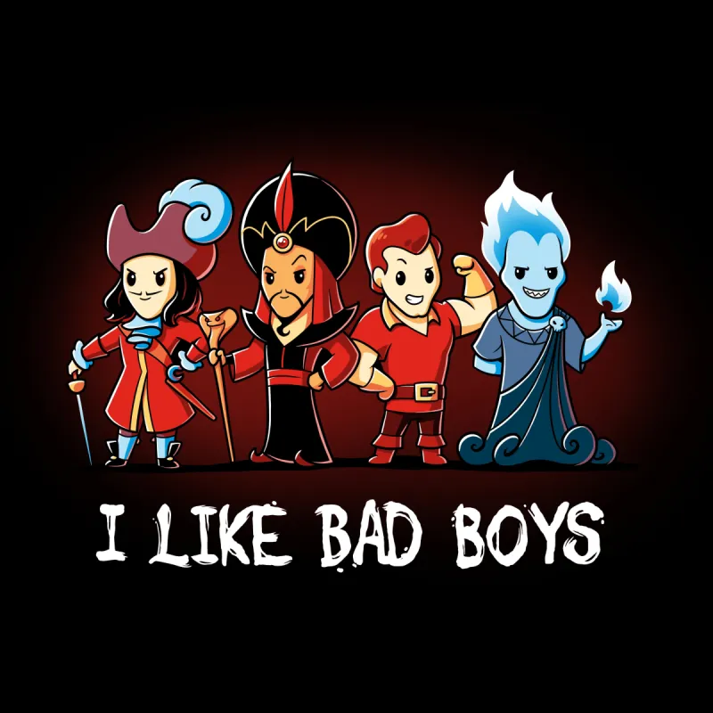 I Like Bad Boys (Villains) sold by Teeturtle