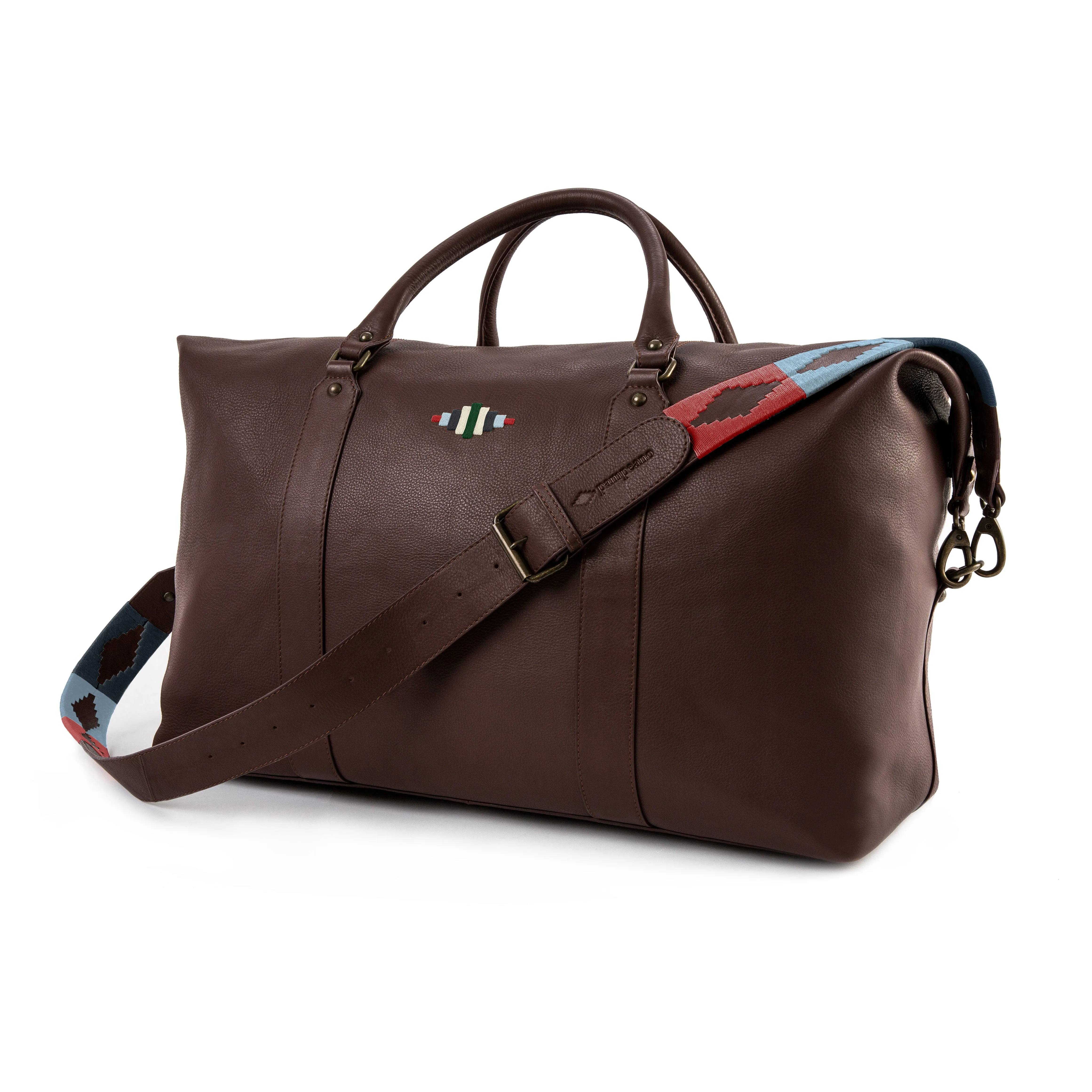 Caballero Large Travel Bag - Brown Leather sold by Pampeano