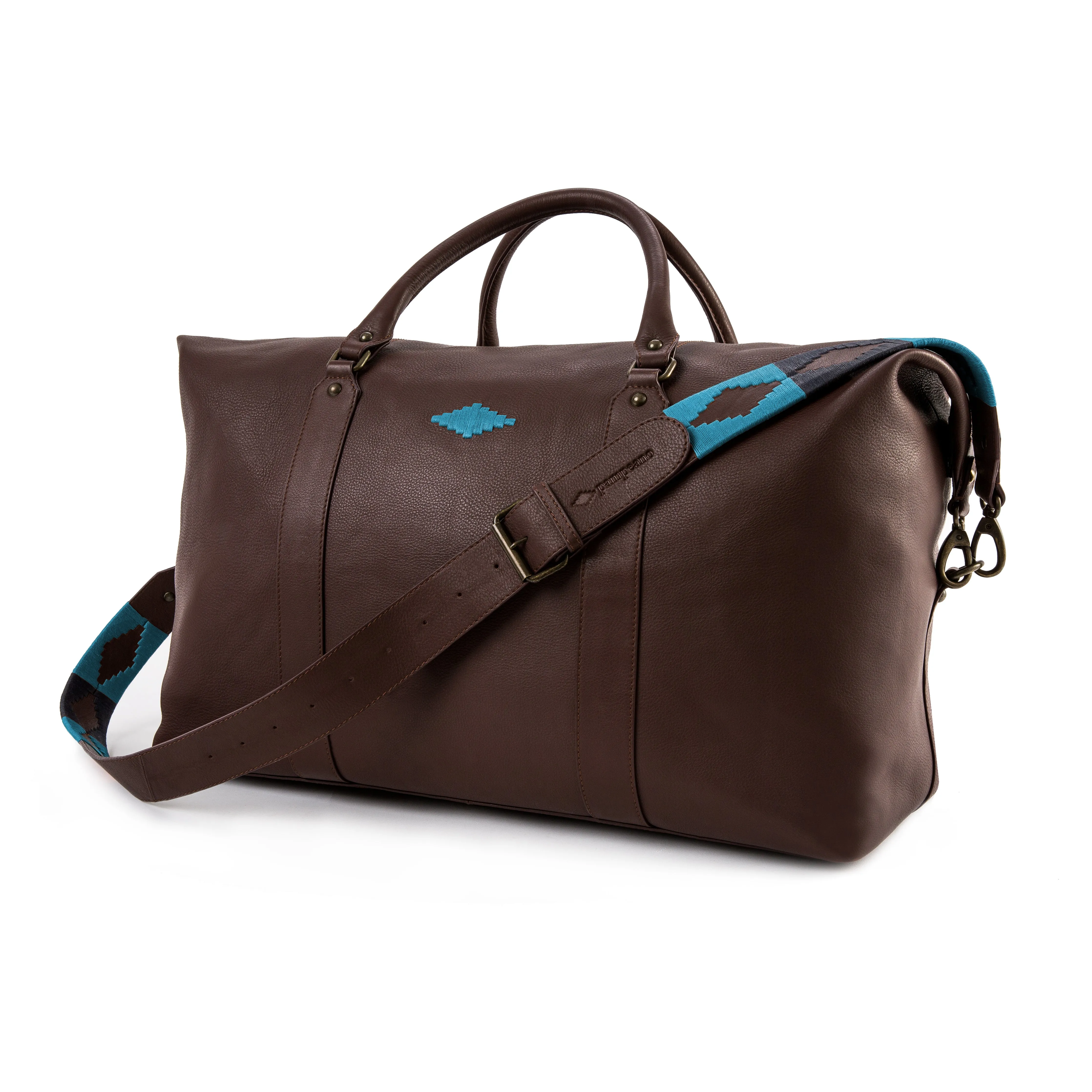 Caballero Large Travel Bag - Brown Leather sold by Pampeano product image thumbnail 3