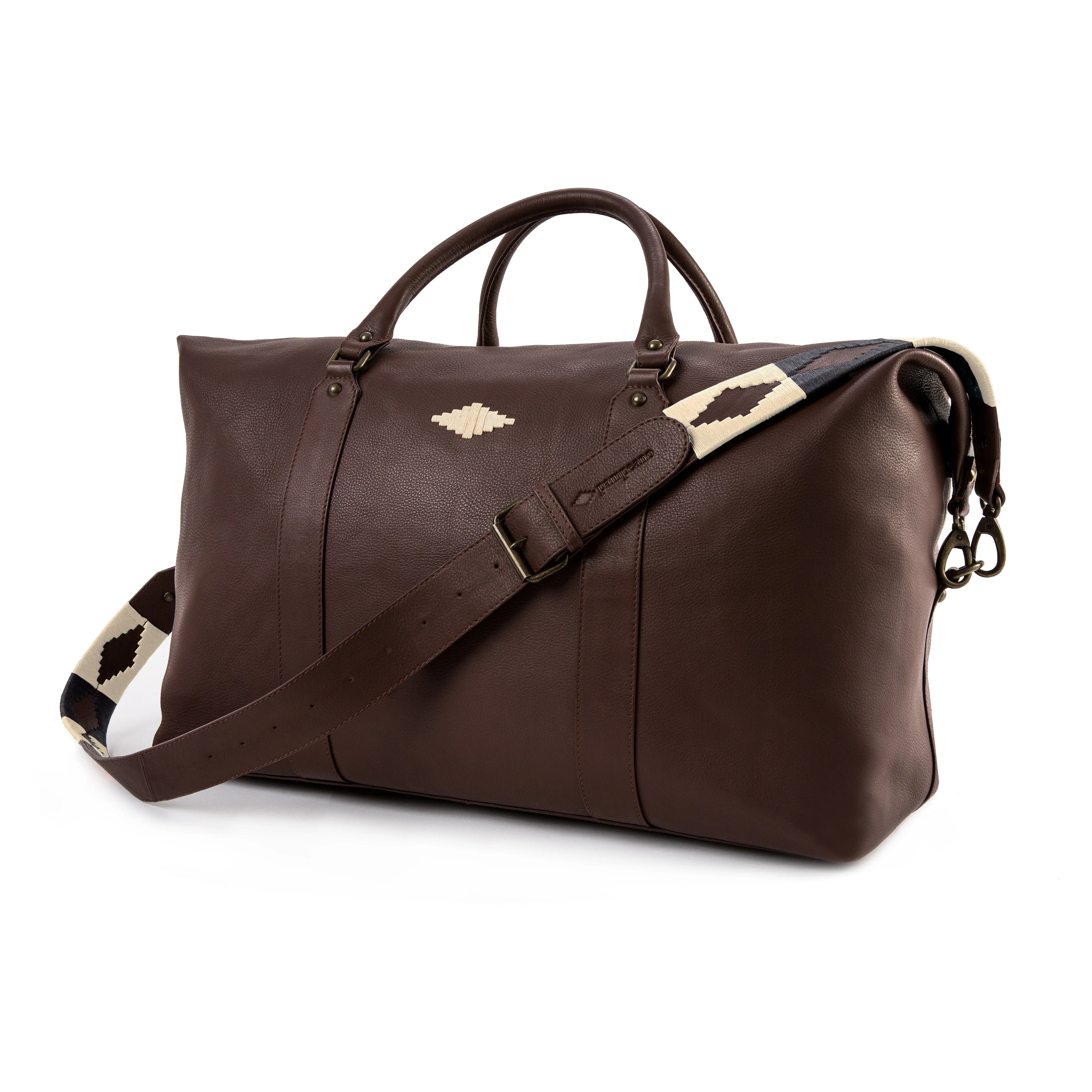 Caballero Large Travel Bag - Brown Leather sold by Pampeano product image thumbnail 5