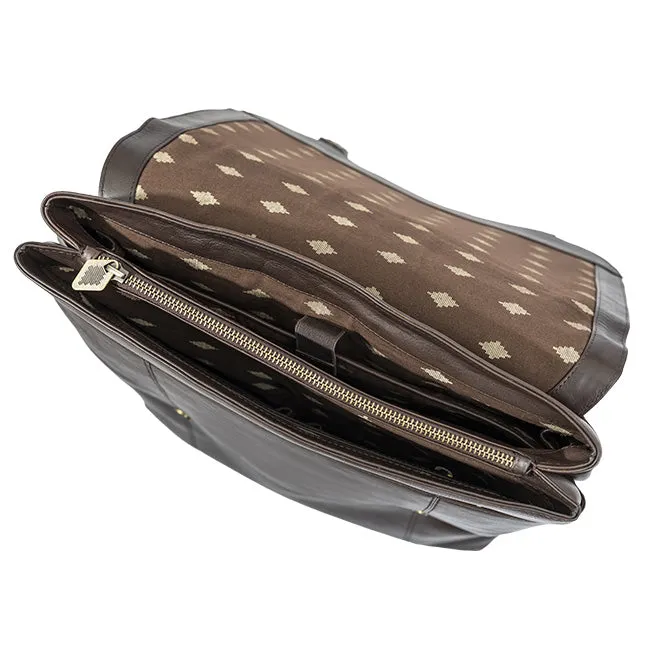 Mochila Backpack - Brown Leather with Cream Stitching sold by Pampeano product image thumbnail 4