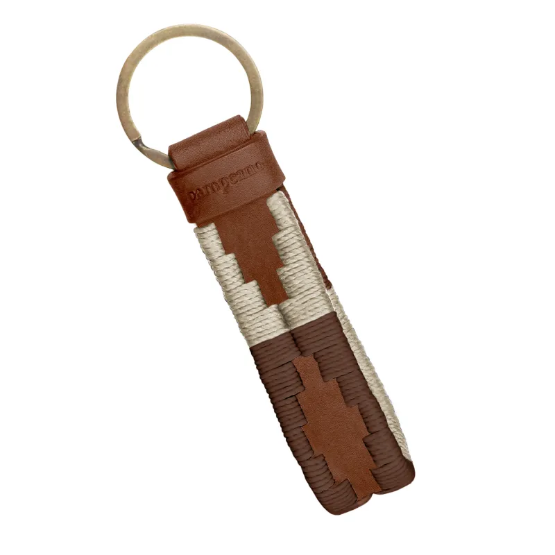 Charro Loop Keyring - Tan Leather made by Pampeano