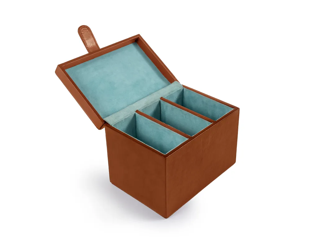 pampeano Three Belt Box -  Tan Leather made by Pampeano