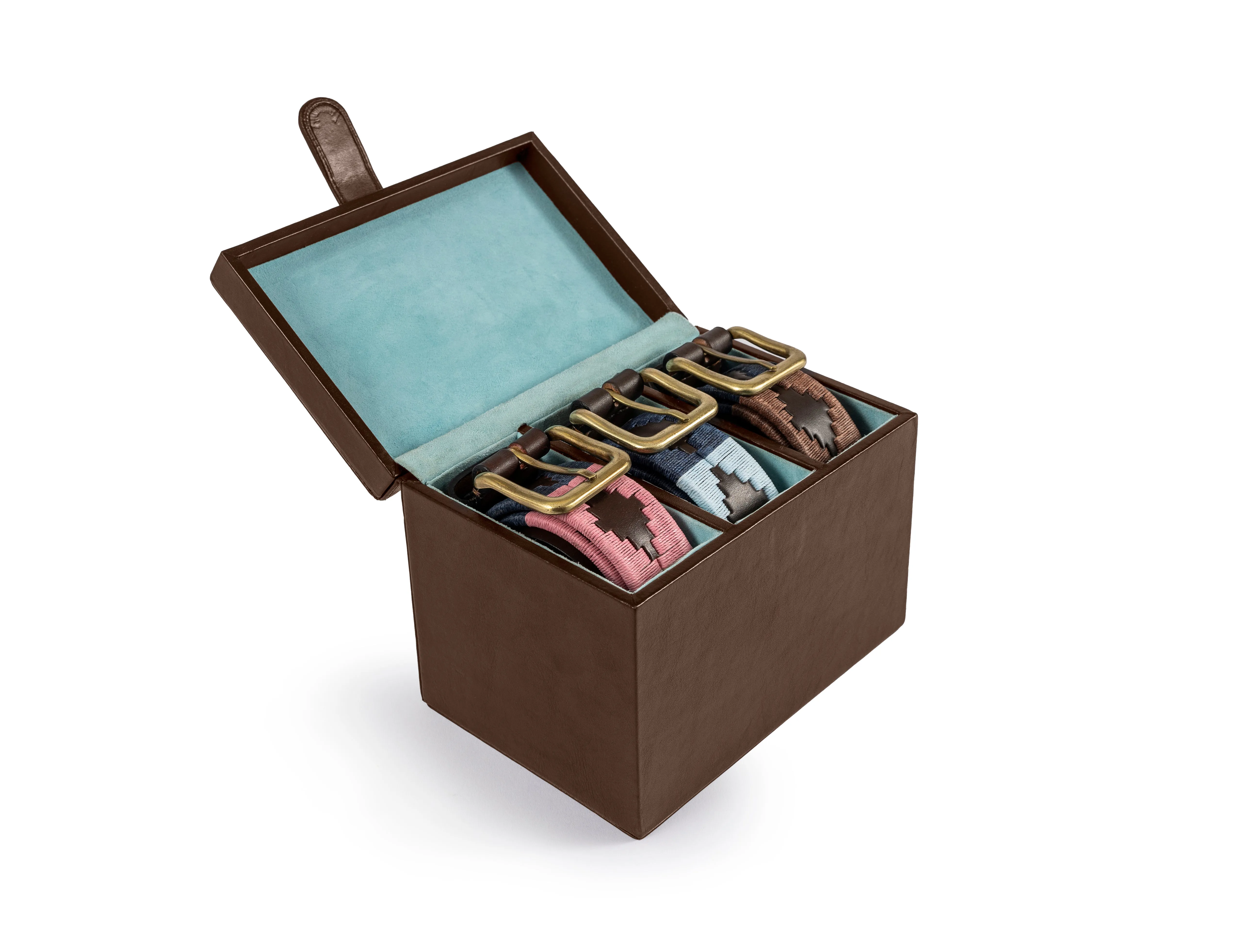 pampeano Three Belt Box - Brown Leather sold by Pampeano product image thumbnail 2