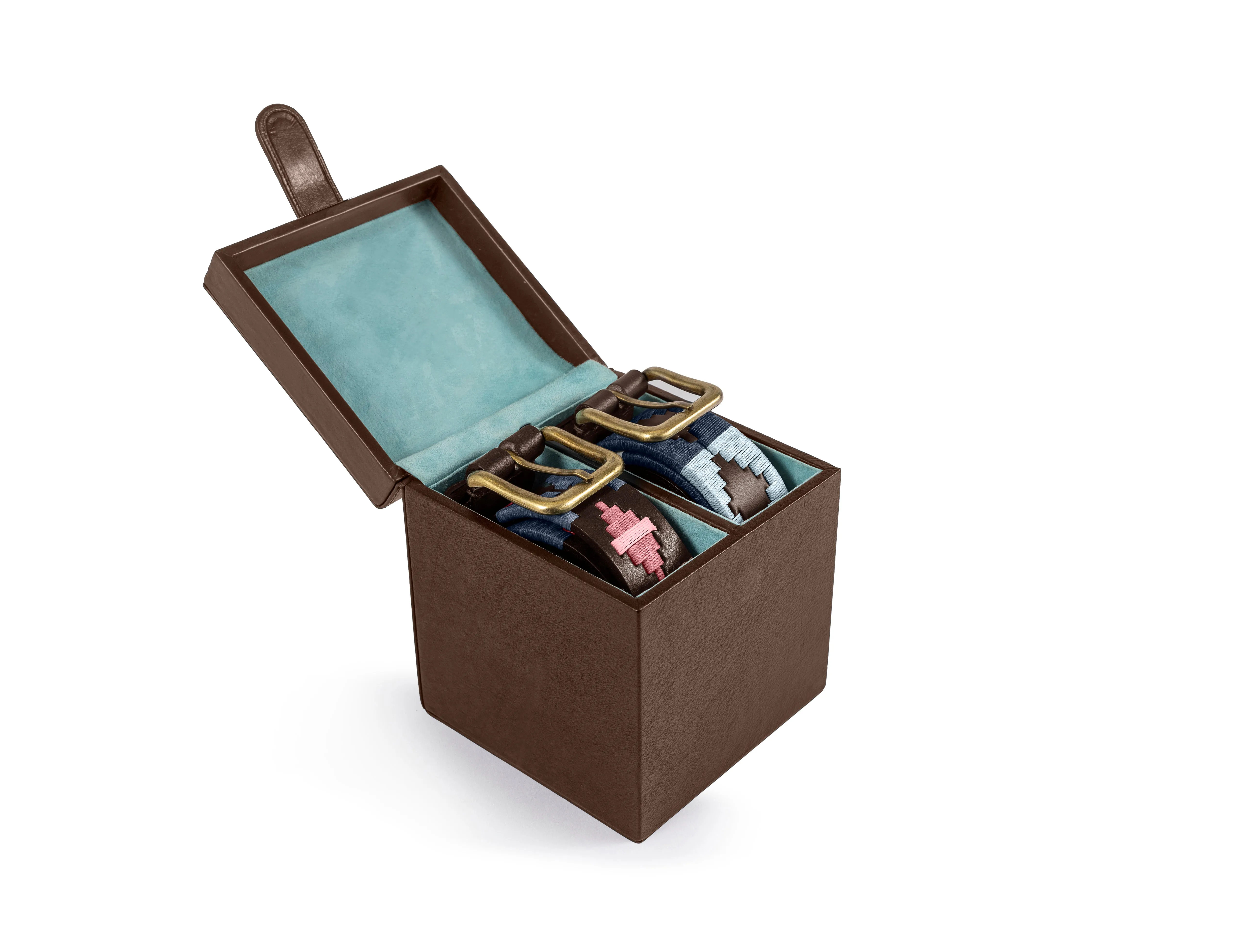 pampeano Two Belt Box - Brown Leather sold by Pampeano product image thumbnail 2