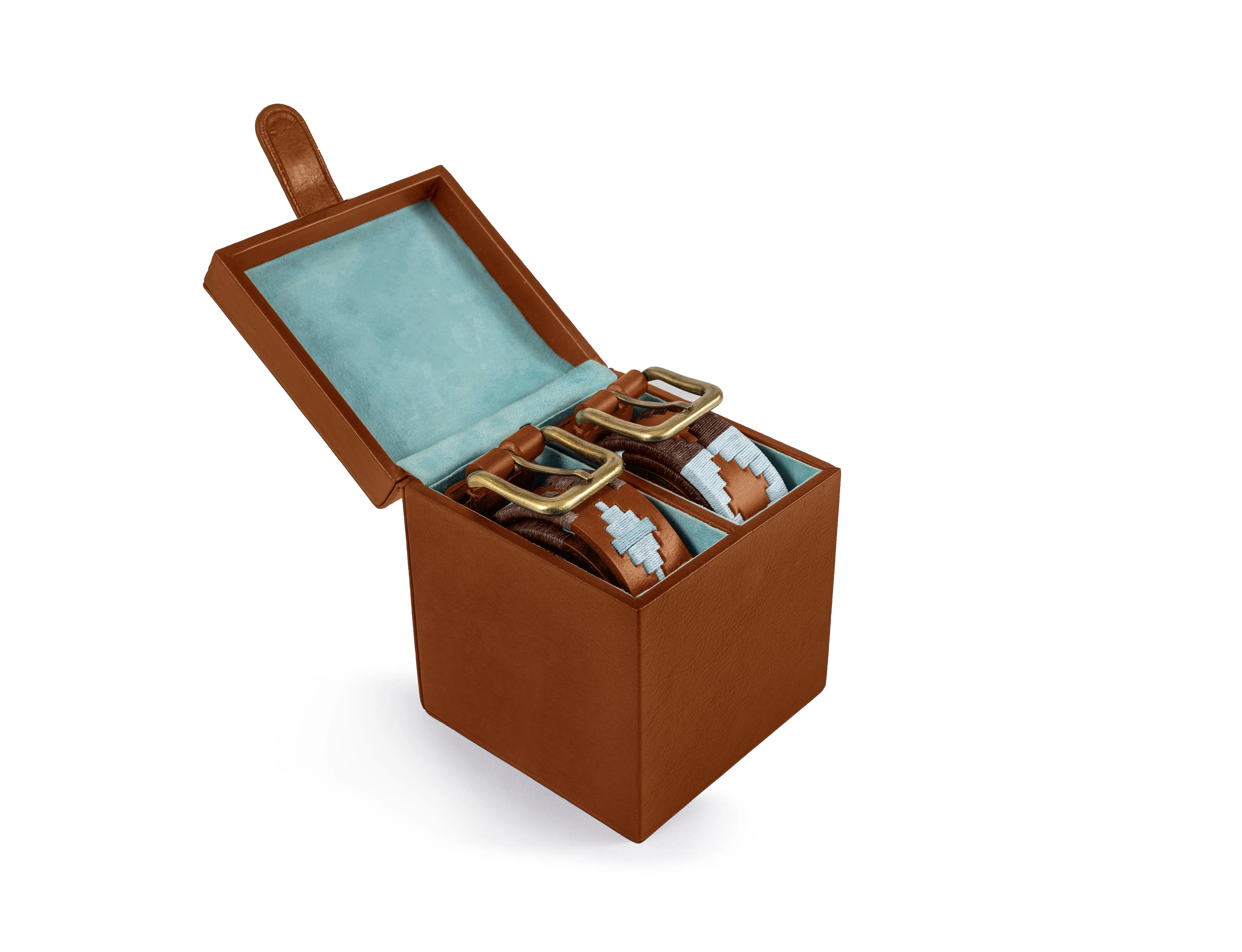 pampeano Two Belt Box - Tan Leather sold by Pampeano product image thumbnail 2