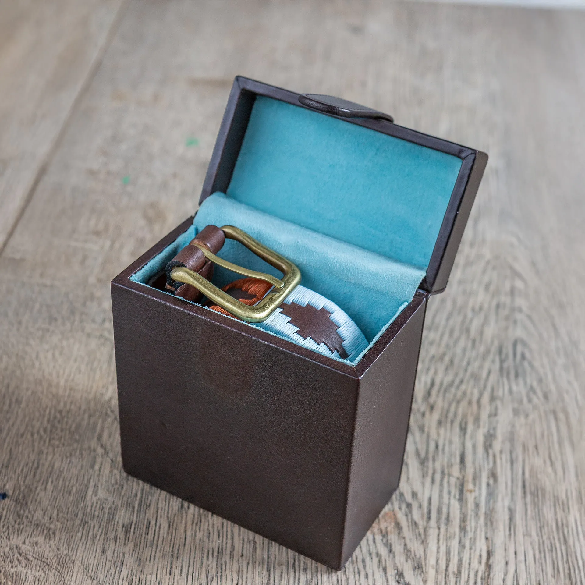 pampeano Two Belt Box - Tan Leather sold by Pampeano product image thumbnail 4