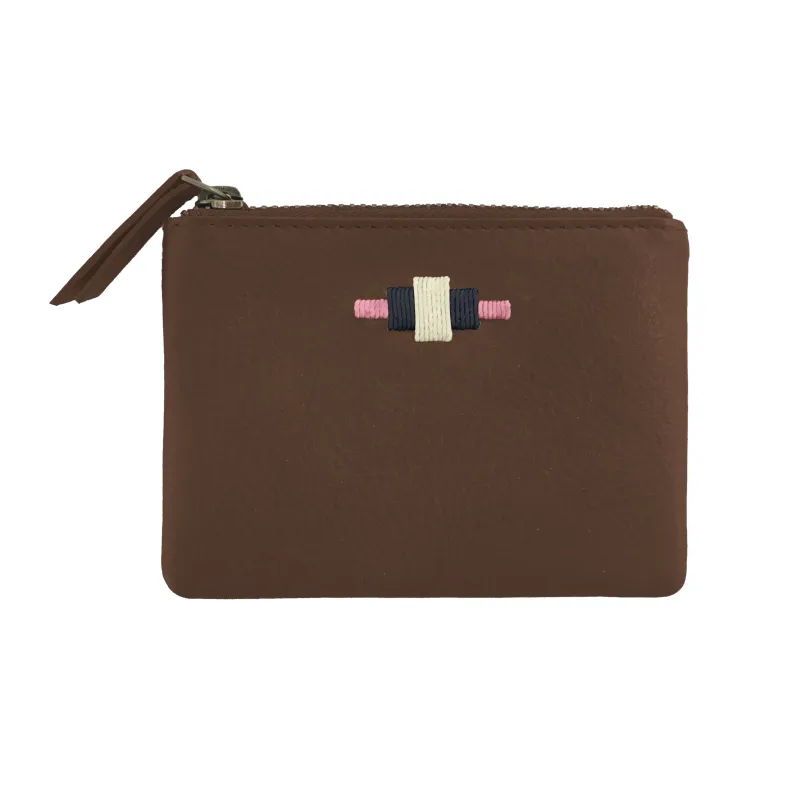 Cambio Pouch Purse - Brown Leather made by Pampeano