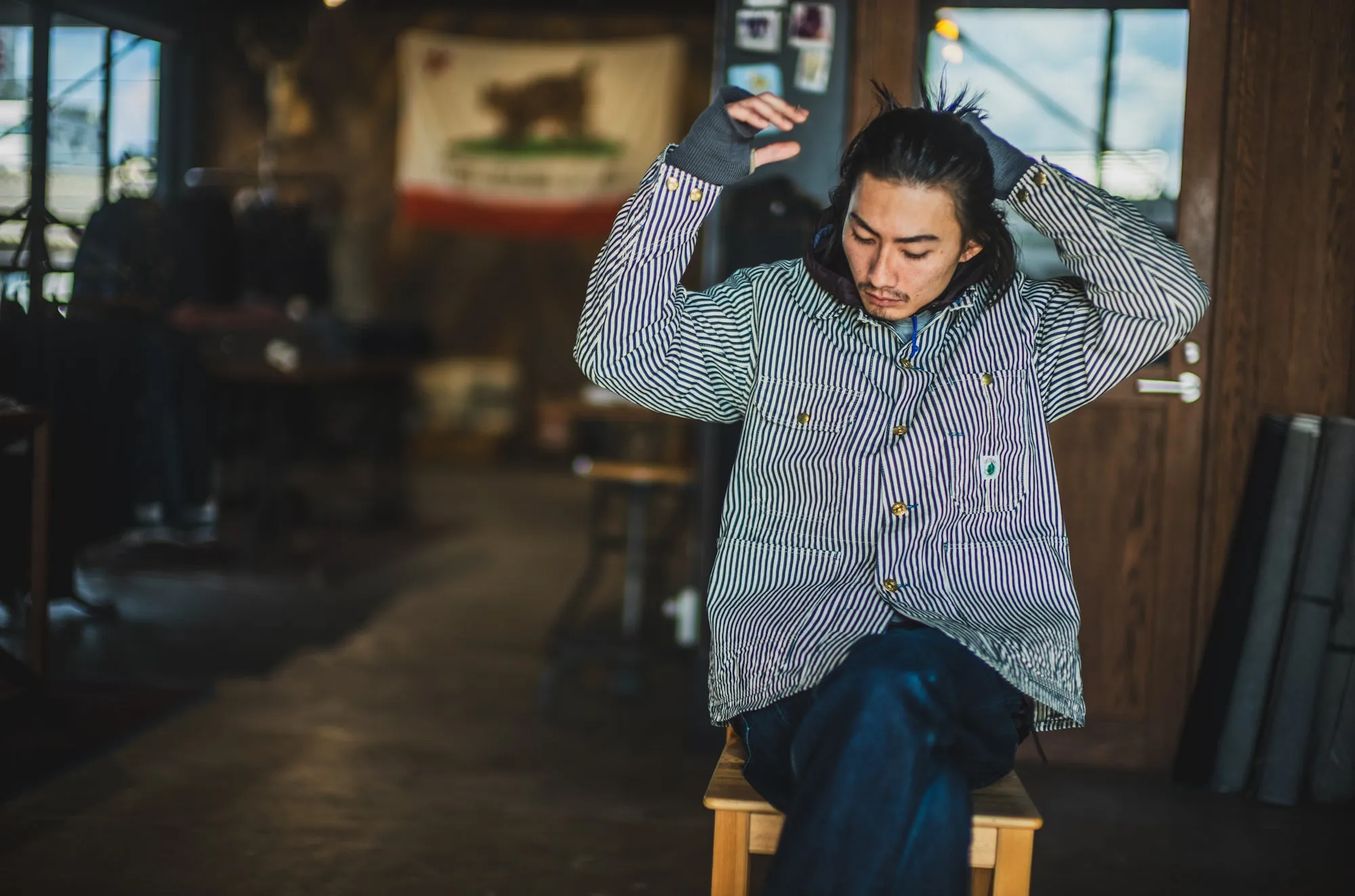 Cat Head Jacket Hickory sold by TCB Jeans product image thumbnail 2