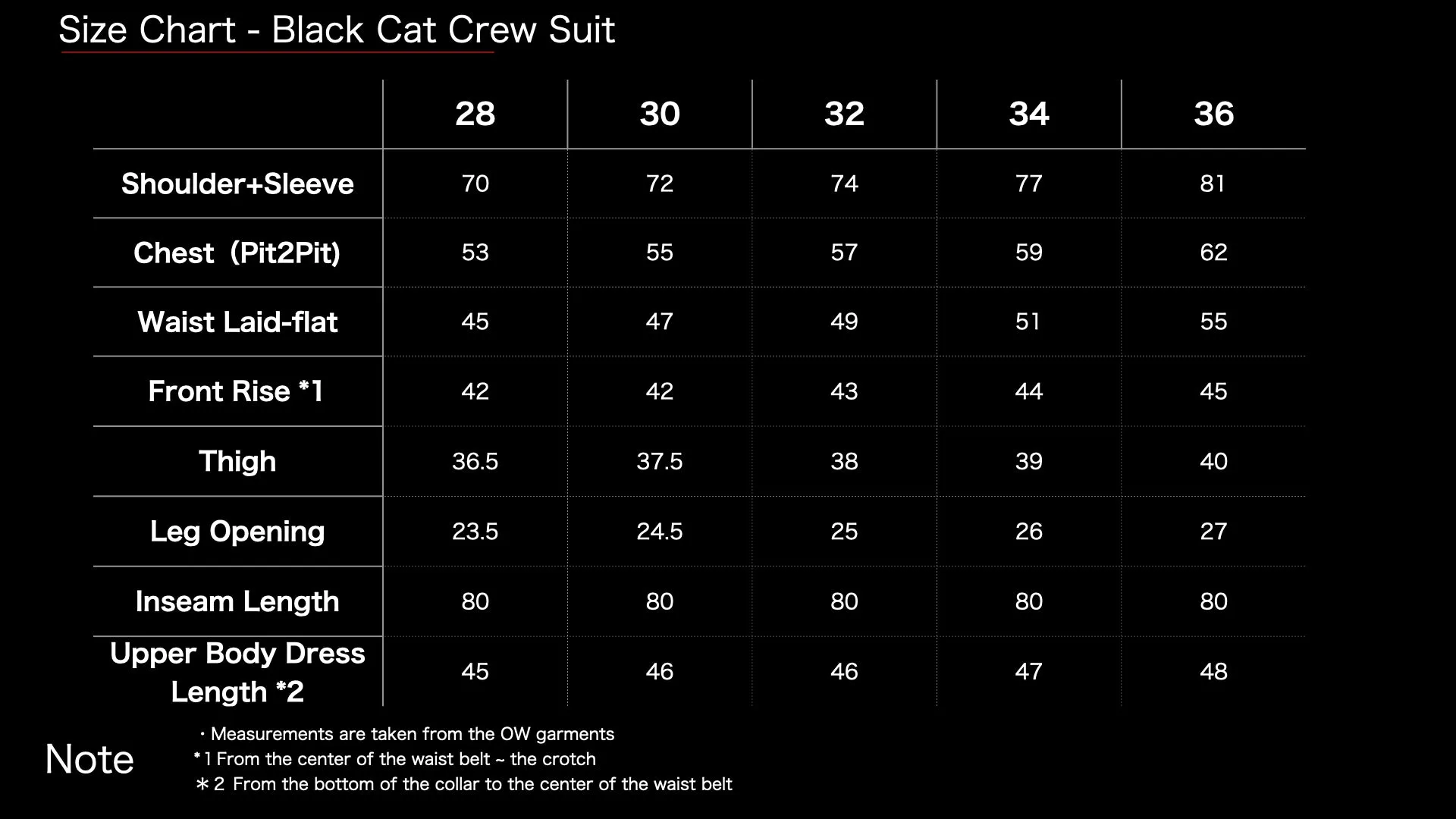 Black Cat Crew Suit sold by TCB Jeans product image thumbnail 4