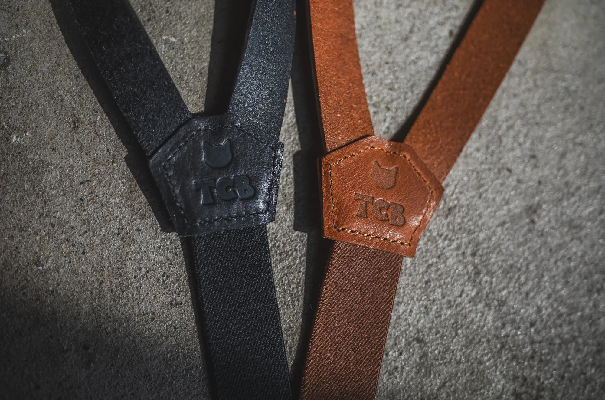 TCB Leather Suspenders sold by TCB Jeans