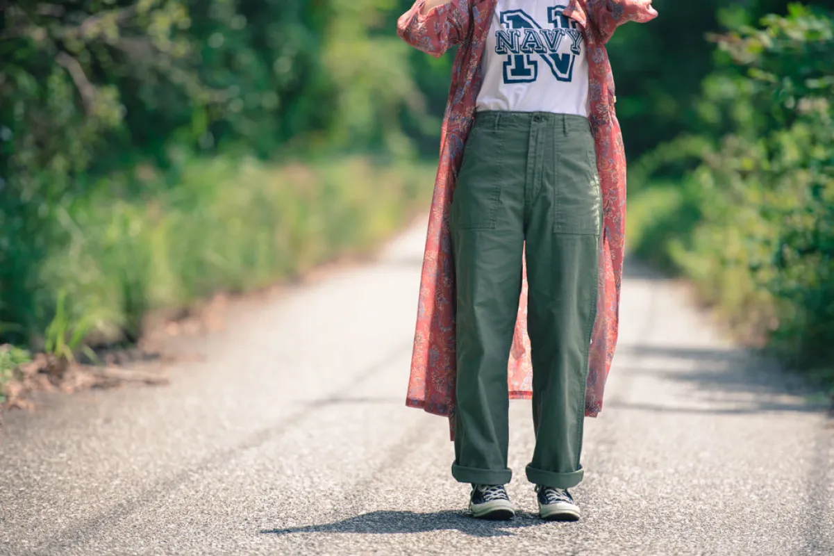 50's Baker Pants Olive made by TCB Jeans