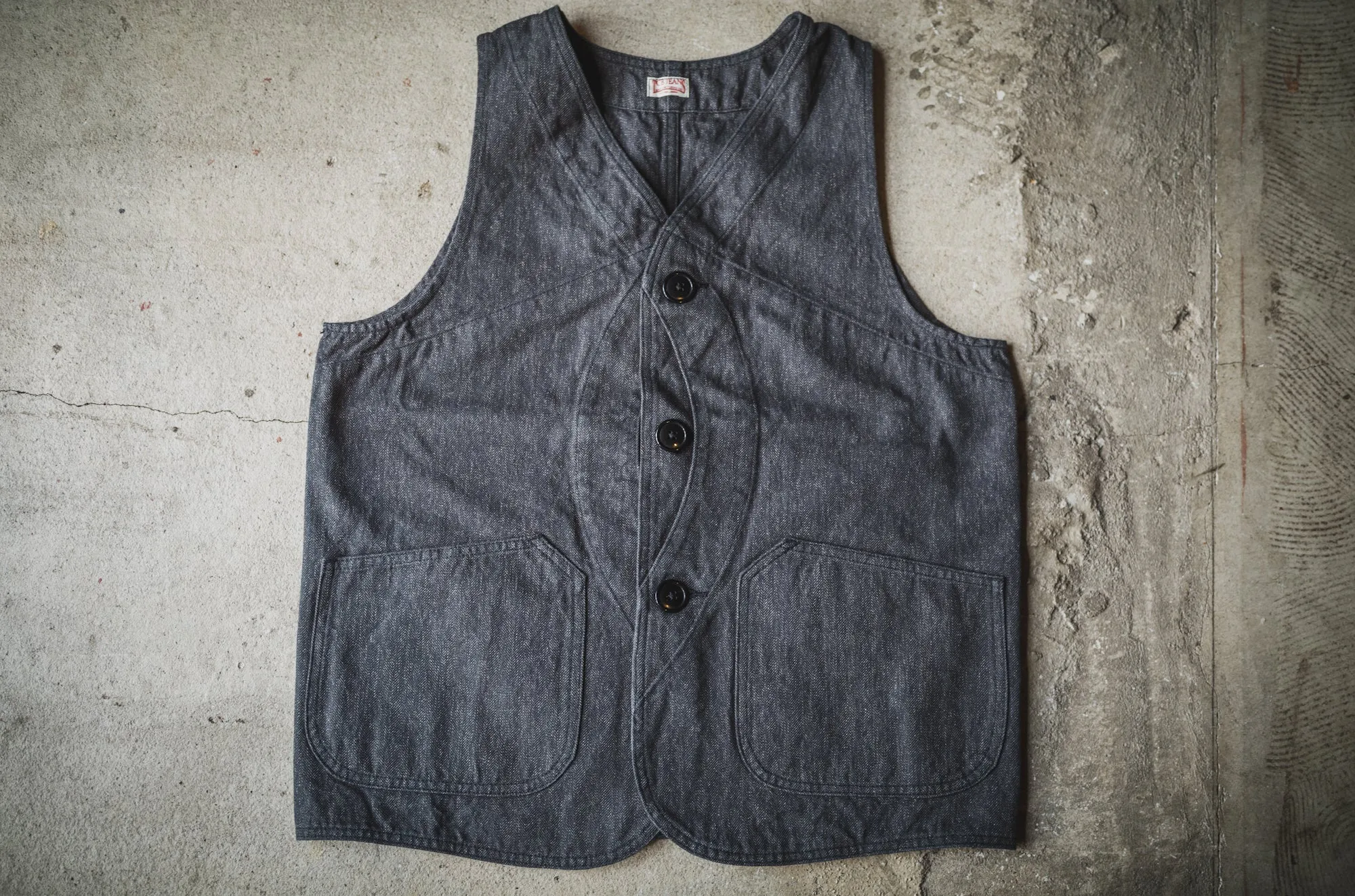 Huntsman Vest Black sold by TCB Jeans product image thumbnail 2