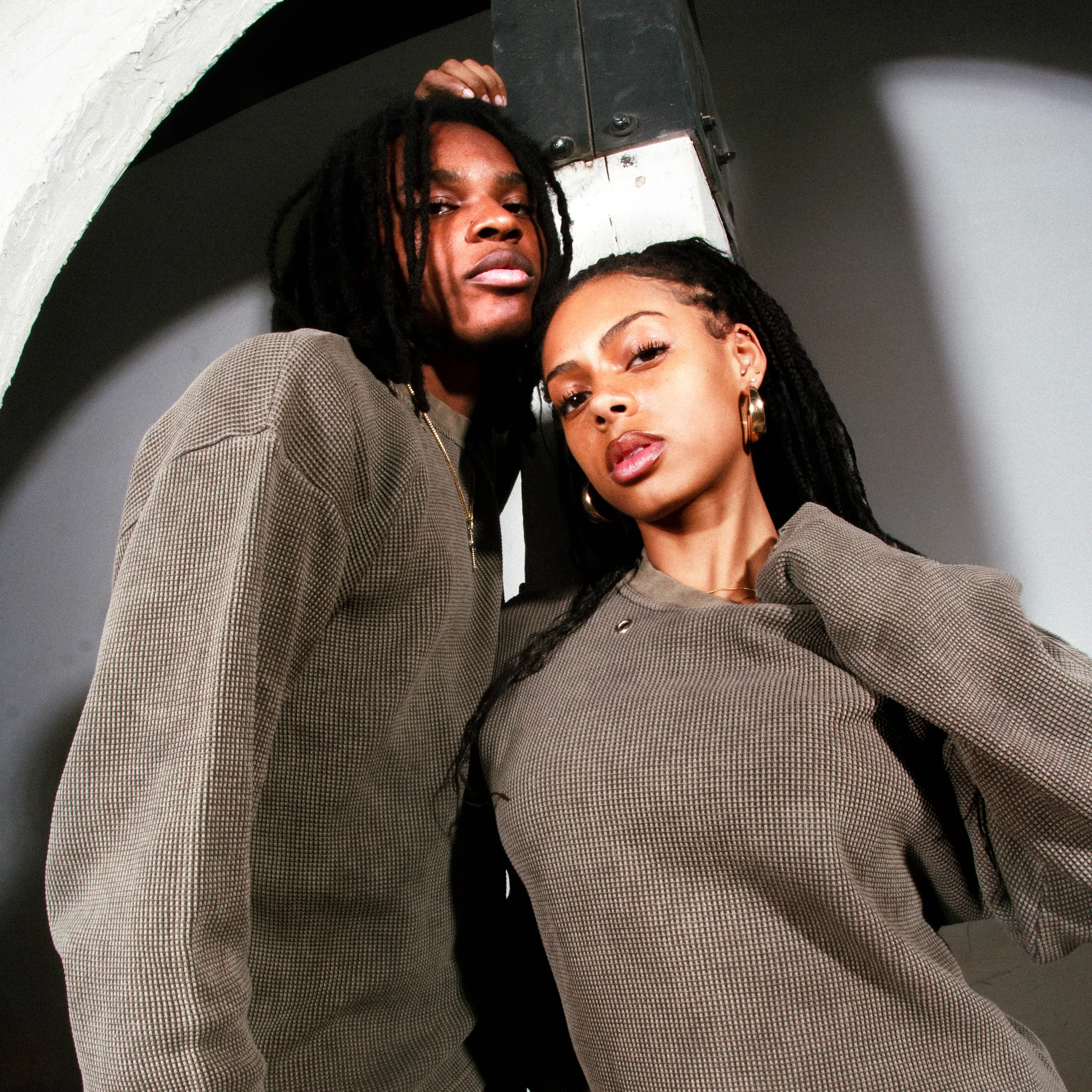 Vintage Olive Thermal Crew sold by klenam.co product image thumbnail 2