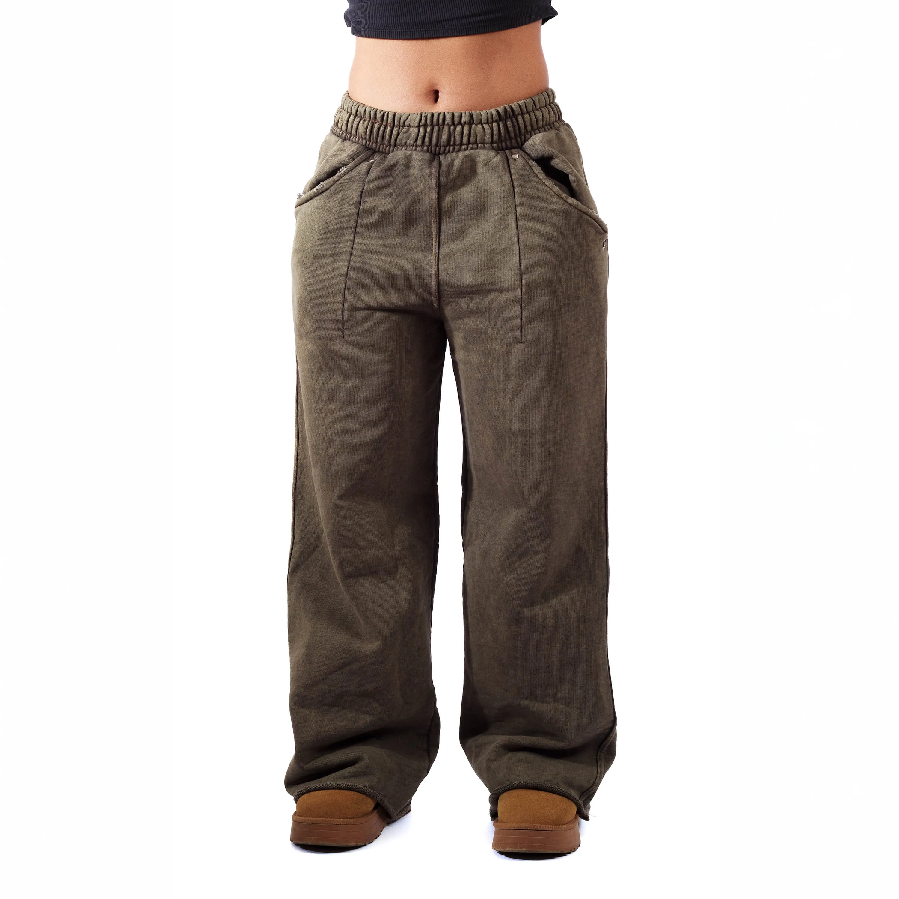 Vintage Olive SWEATPANTS sold by klenam.co product image thumbnail 4