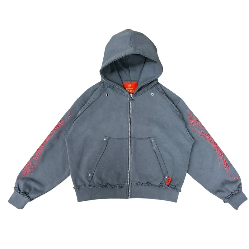 ASH GRAY ZIP-UP sold by klenam.co