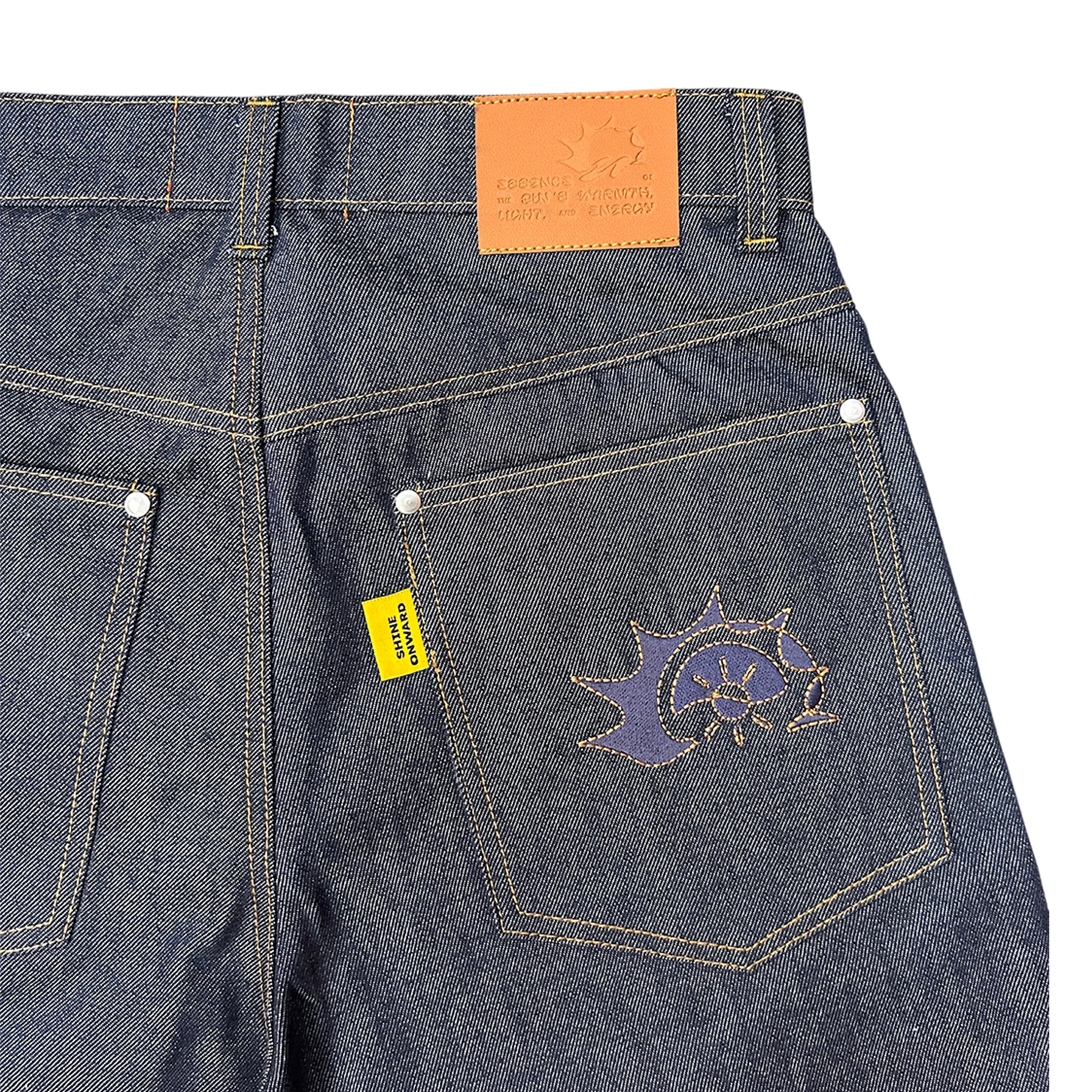 14oz Raw Indigo Denim Jorts sold by klenam.co product image thumbnail 4