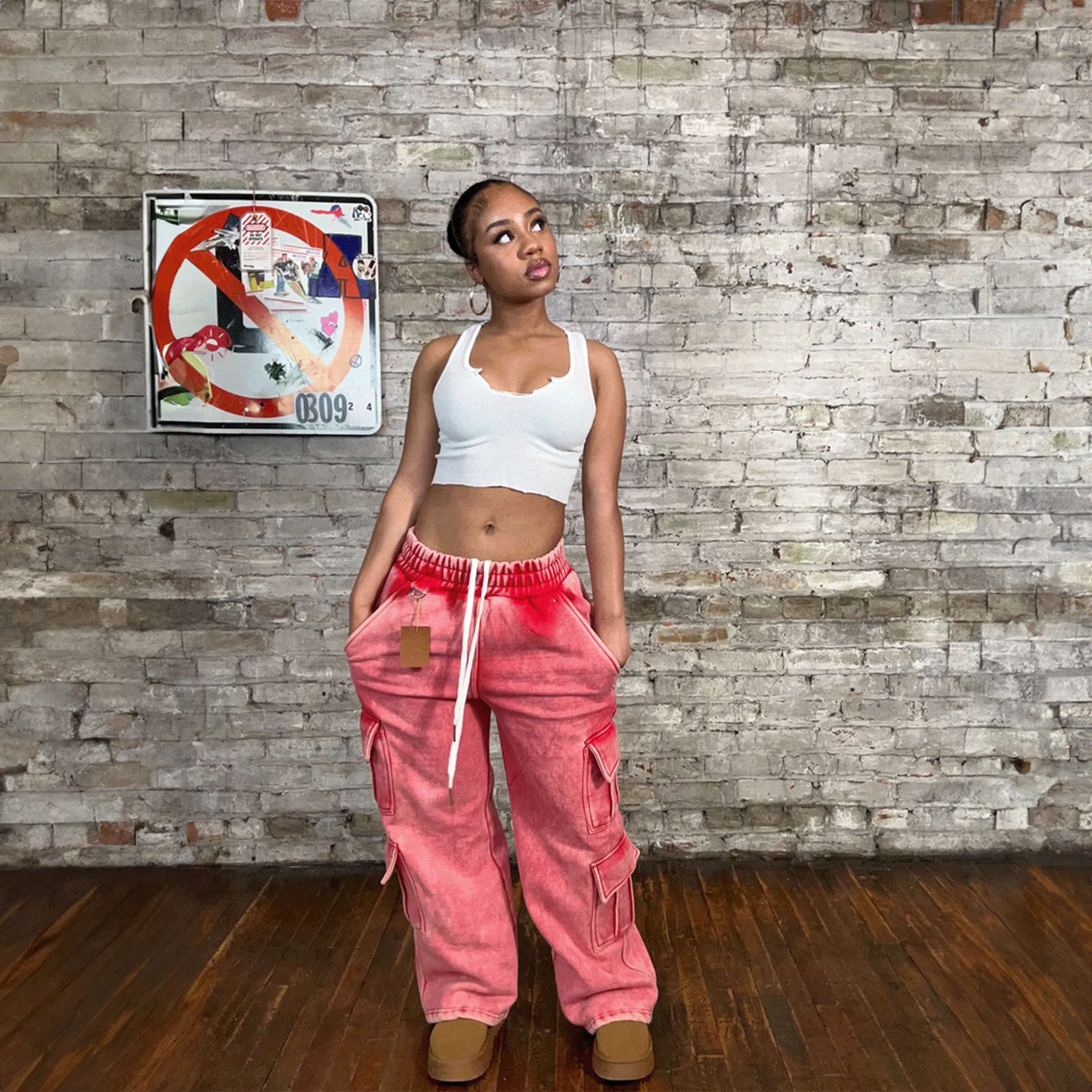 ROSE CARGO SWEATPANT sold by klenam.co product image thumbnail 3