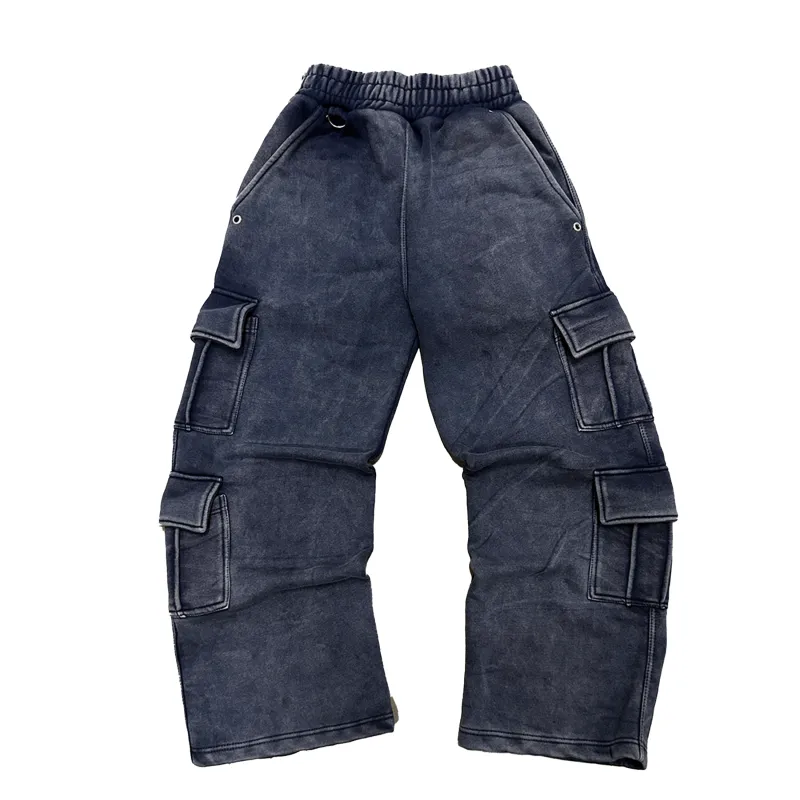 NAVY BLUE CARGO SWEATPANT made by klenam.co
