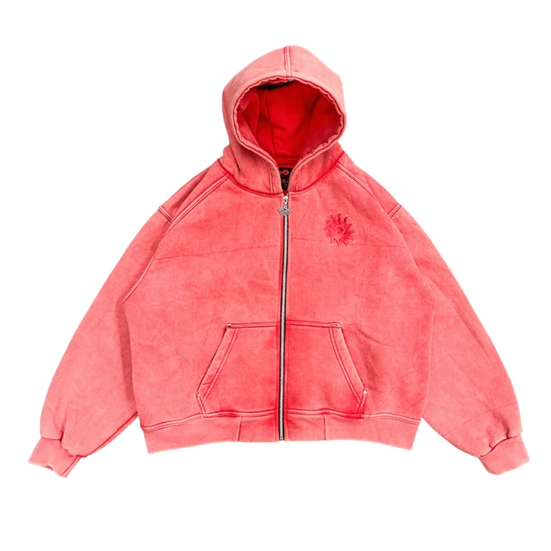 ROSE WASH ZIP-UP made by klenam.co