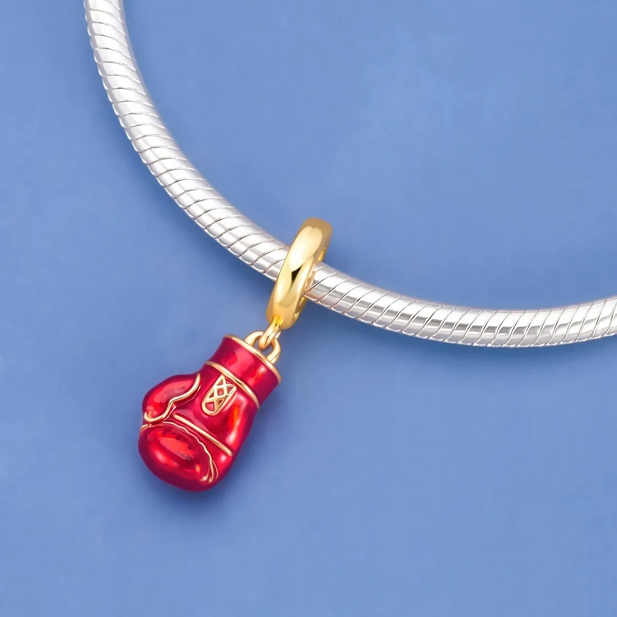 Red Boxing Glove Dangle Charm sold by Pangama Jewelry product image thumbnail 2