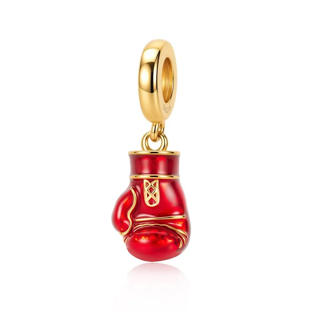 Red Boxing Glove Dangle Charm sold by Pangama Jewelry