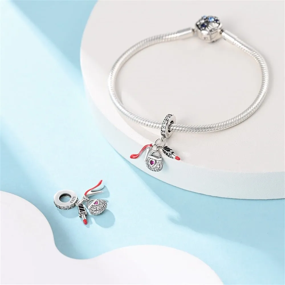 Handbag, Lipstick & High Heel Glam Dangle Charm sold by Pangama Jewelry product image thumbnail 2
