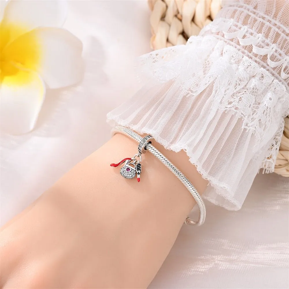 Handbag, Lipstick & High Heel Glam Dangle Charm sold by Pangama Jewelry product image thumbnail 4