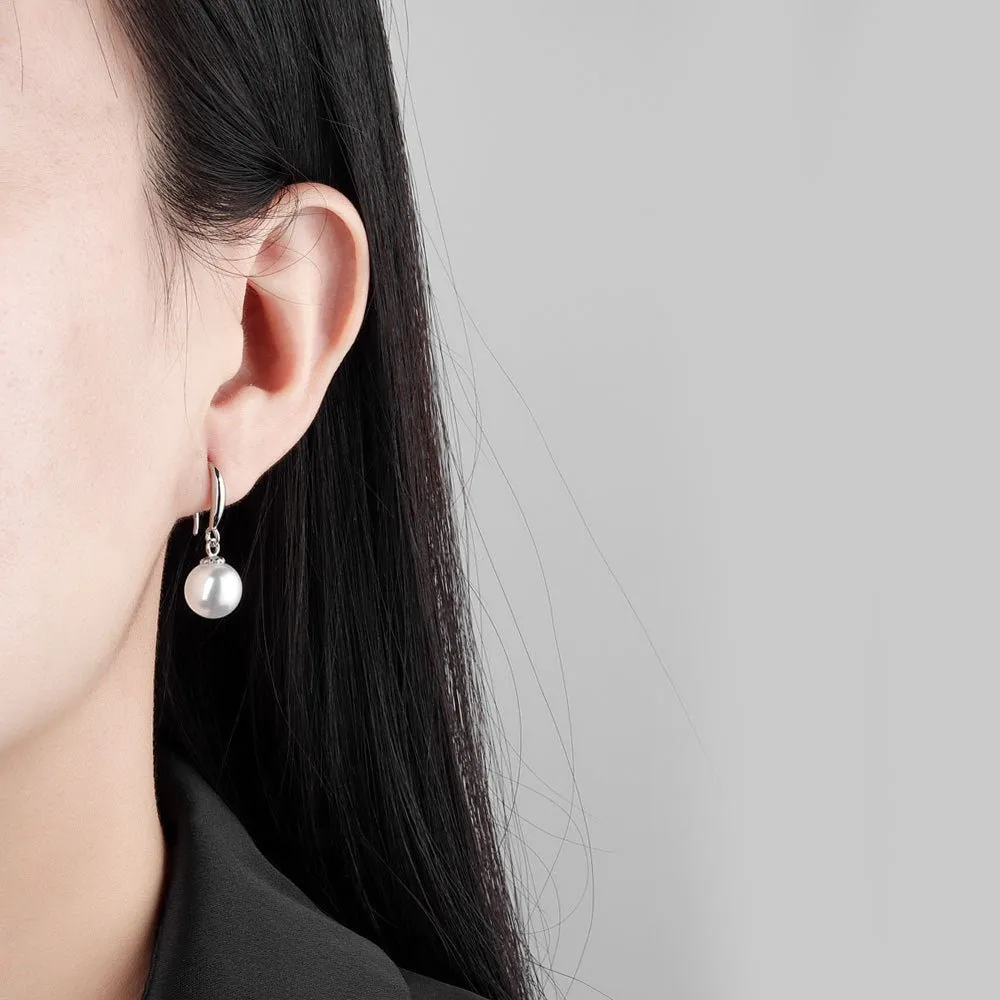 Classic Pearl Drop Earrings sold by Pangama Jewelry product image thumbnail 3