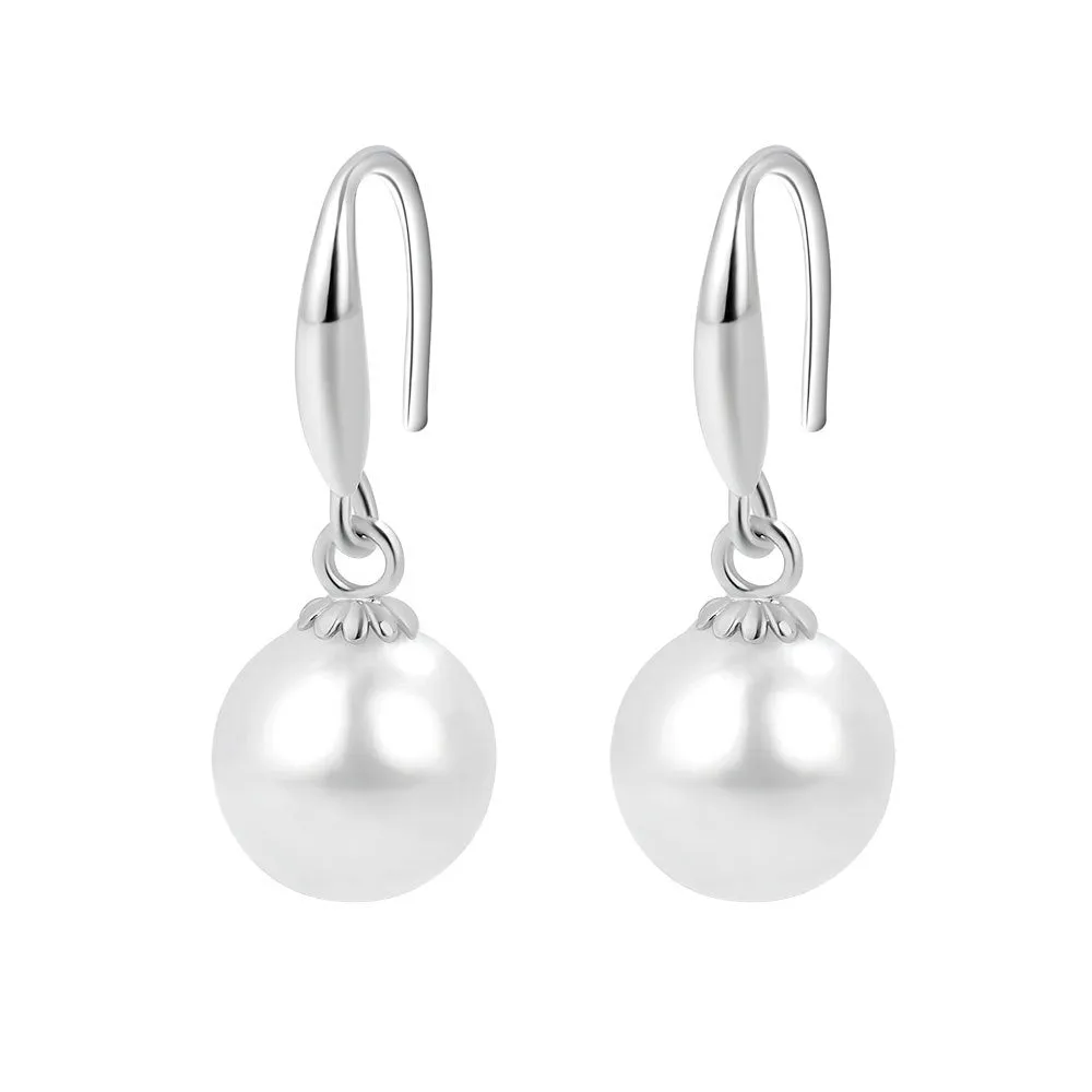 Classic Pearl Drop Earrings sold by Pangama Jewelry