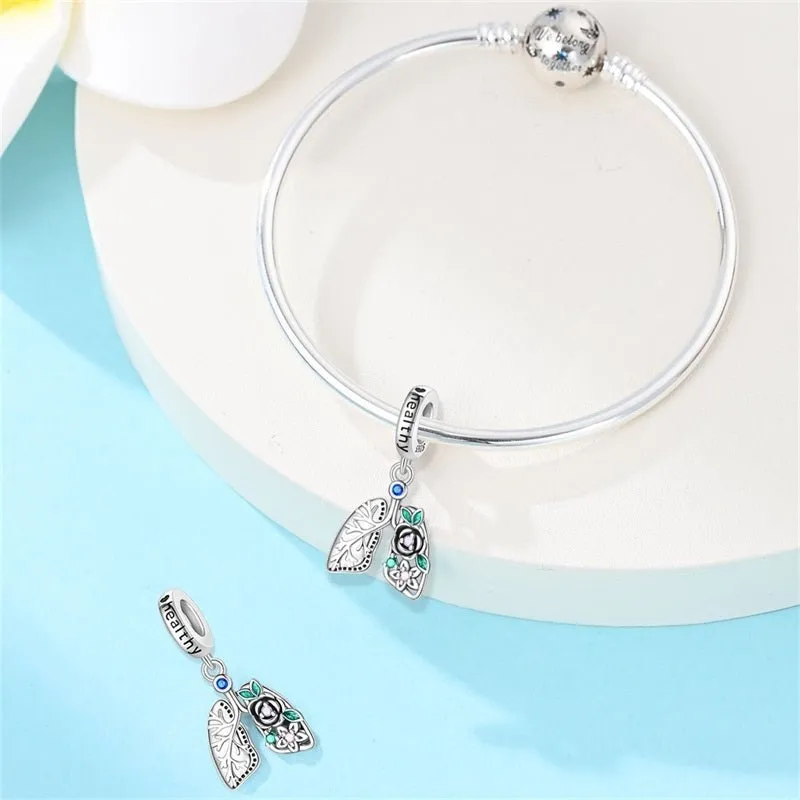 Healthy Lungs Dangle Charm sold by Pangama Jewelry product image thumbnail 2