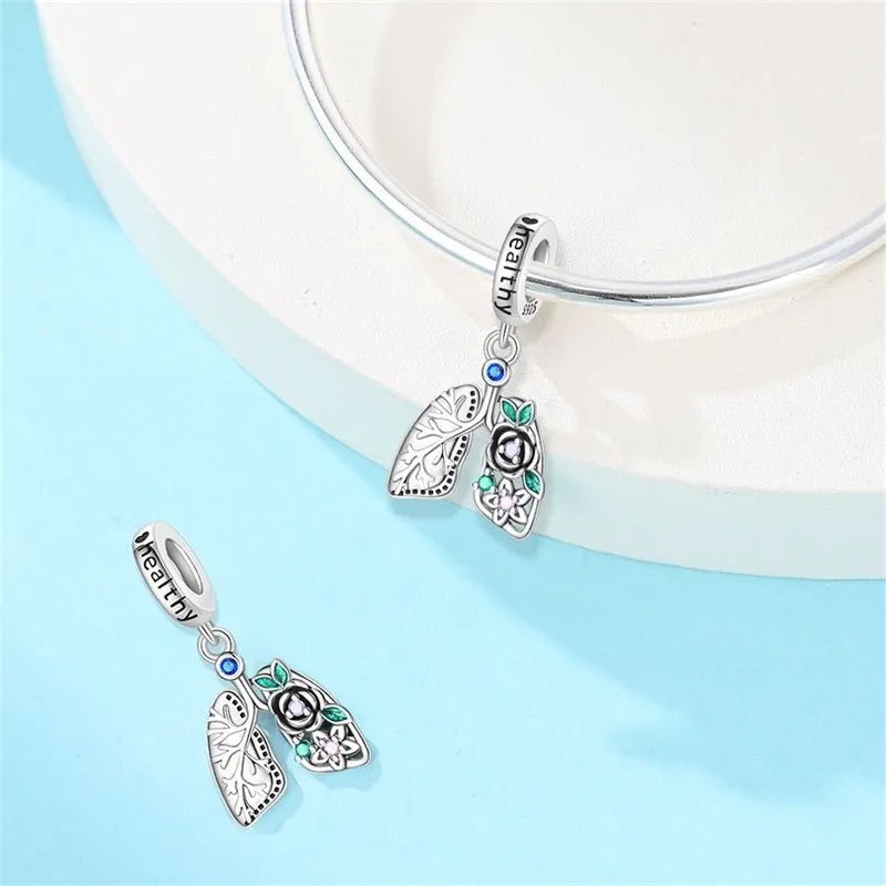 Healthy Lungs Dangle Charm sold by Pangama Jewelry product image thumbnail 3