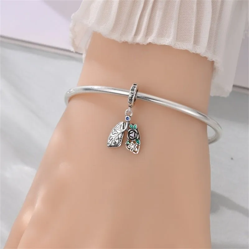 Healthy Lungs Dangle Charm sold by Pangama Jewelry product image thumbnail 4