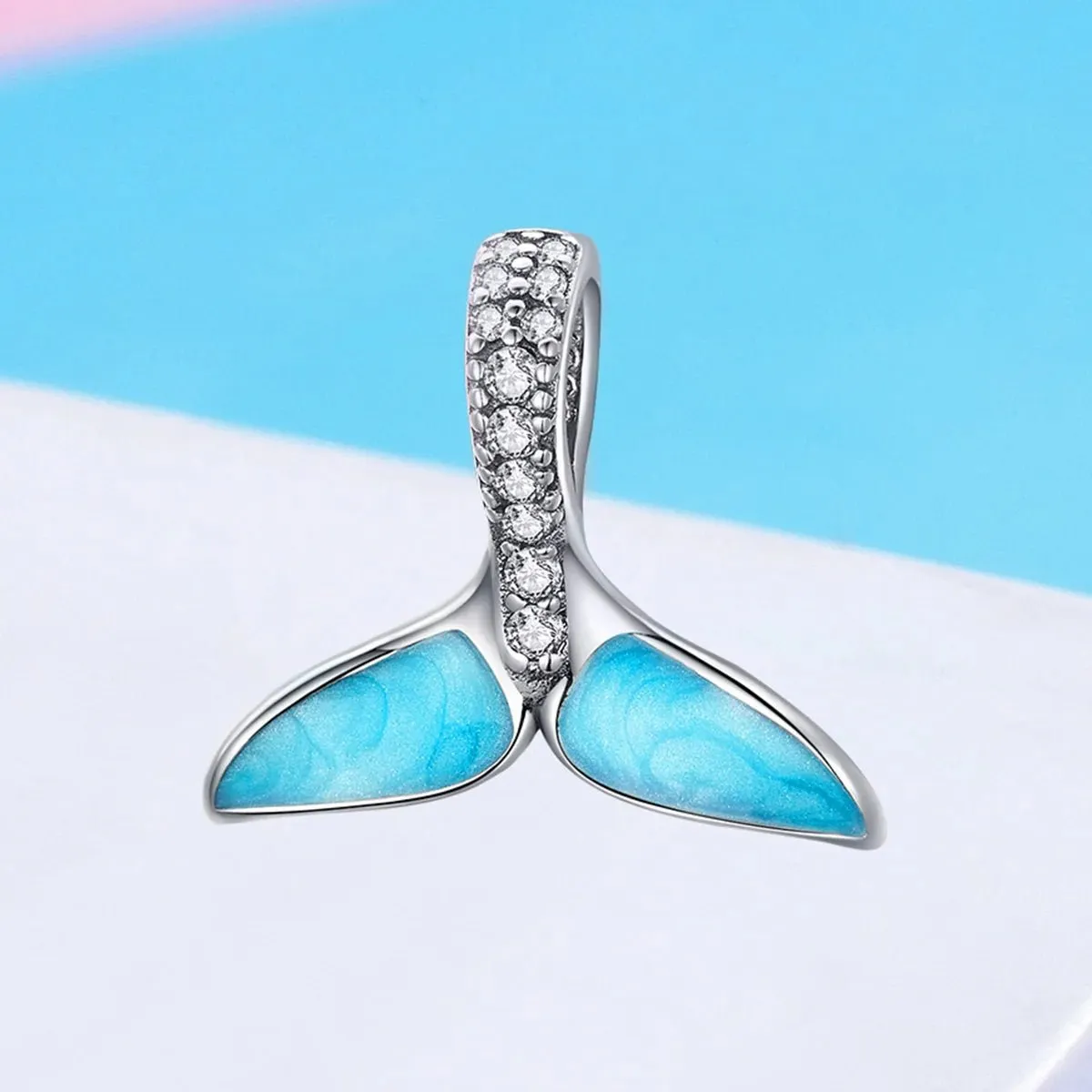 Blue Whale Tail Ocean Charm sold by Pangama Jewelry product image thumbnail 3