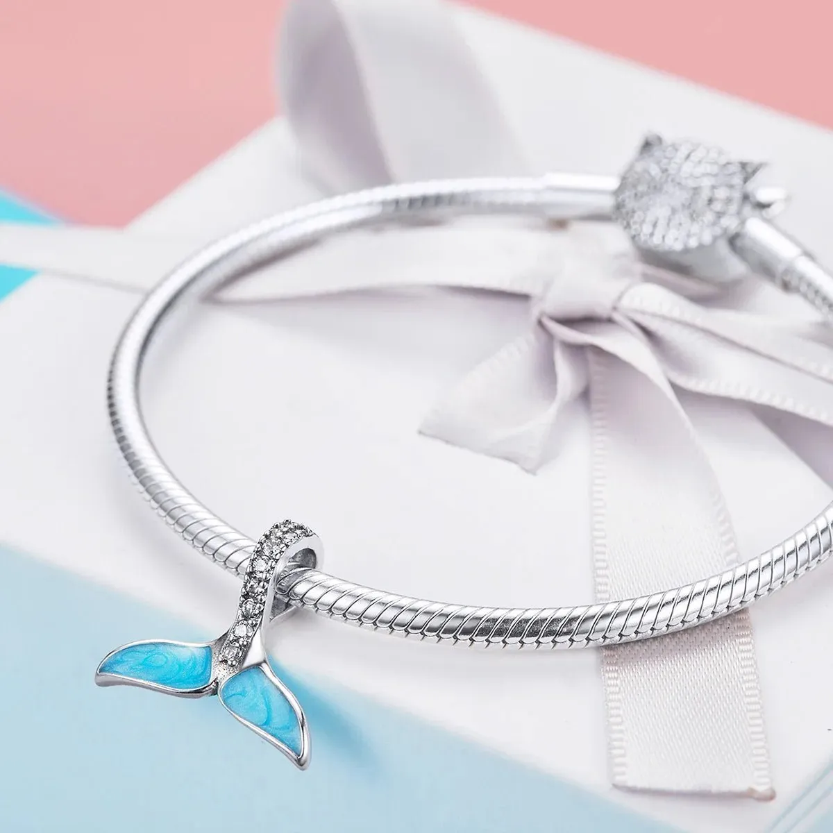 Blue Whale Tail Ocean Charm sold by Pangama Jewelry product image thumbnail 4