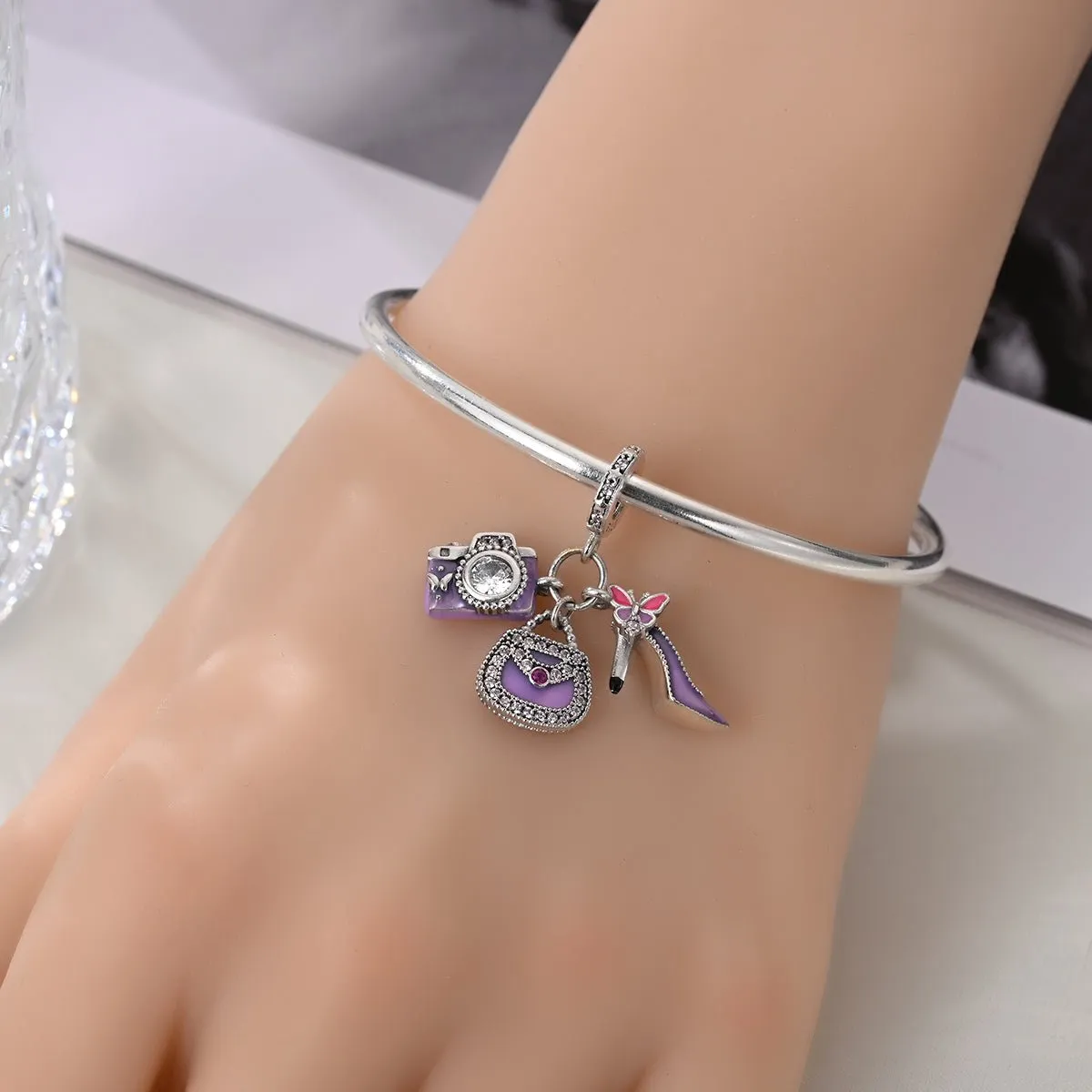Camera, Handbag & High Heel Shoe Dangle Charm sold by Pangama Jewelry product image thumbnail 4