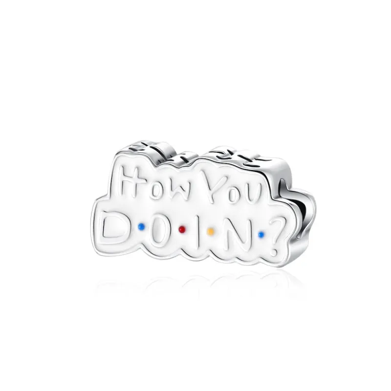 Friends TV Series Joey's 'How You Doin'?' Charm made by Pangama Jewelry